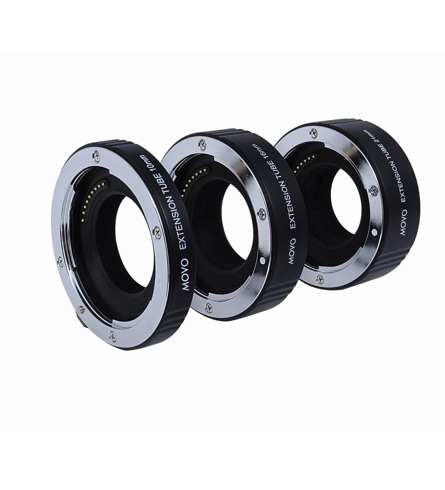 Movo Photo AF Macro Extension Tube Set for Canon EOS-M Mirrorless Cameras - 10mm, 16mm, 21mm Tubes with Metal Mount - Buy Online on GoSupps.com