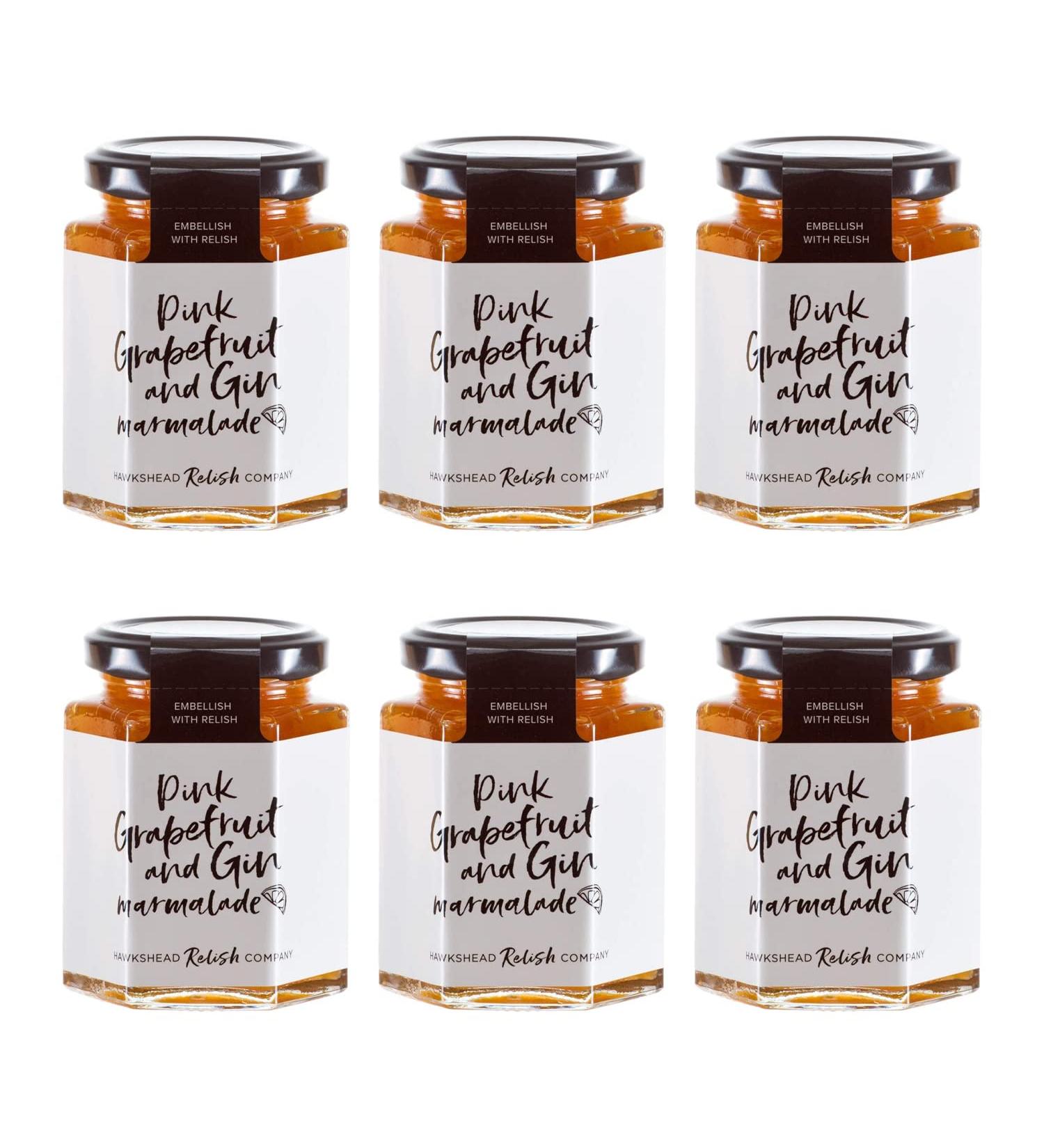 Hawkshead Relish Company Pink Grapefruit & Gin Marmalade 225g - Pack of 6