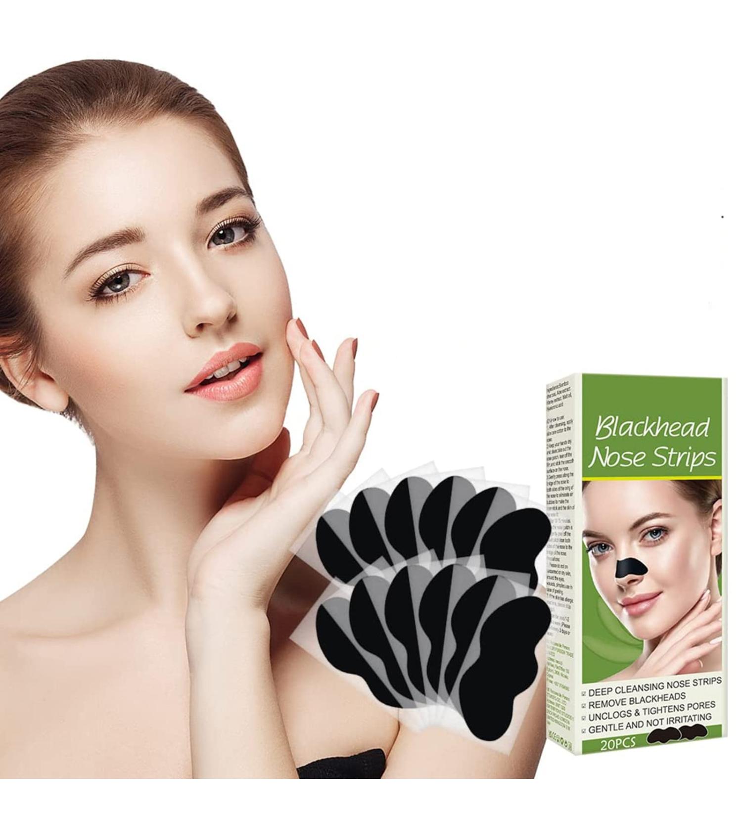 20 Pore Strips for Blackheads - Nosestripes Blackhead Clear-Up Strips for Men & Women - Buy Online on GoSupps.com