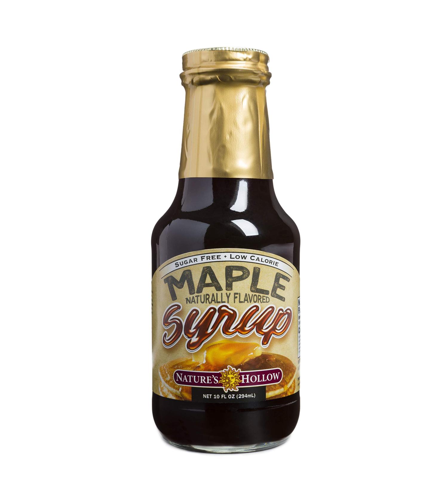 Nature's Hollow Sugar-Free Maple Flavored Syrup - 10 Ounce | Non GMO, Keto Friendly, Vegan, Gluten Free - Buy Online on GoSupps.com
