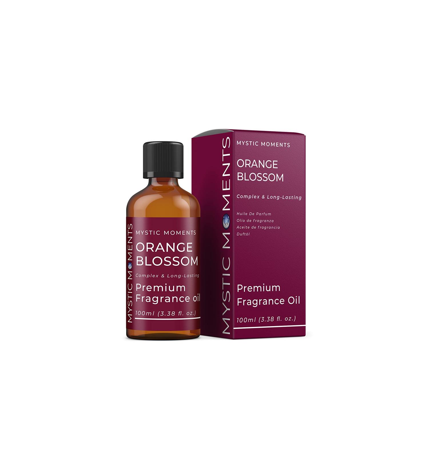 Mystic Moments Orange Blossom Fragrance Oil - 100ml | For Soaps, Candles, Bath Bombs, Oil Burners, Diffusers, Skin & Hair Care - Buy Online on GoSupps.com