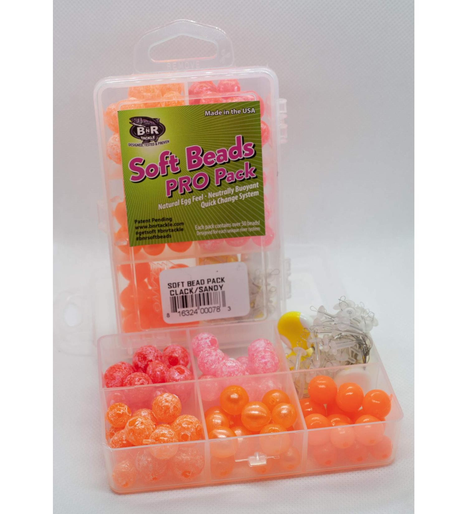 BnR Tackle SBCLSA Soft Beads Pro Packs - Clack/Sandy Pack | High-Quality Fishing Beads - Buy Online on GoSupps.com
