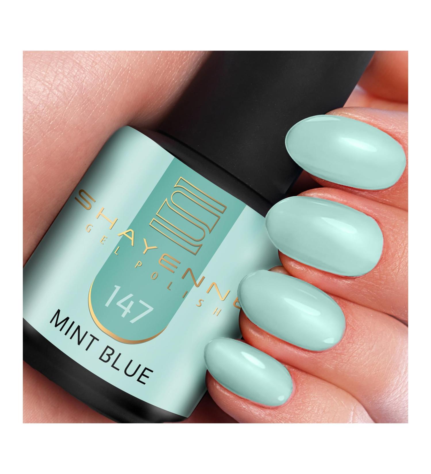 SHAYENNE Made in Germany Shellac Gel Nail Polish 15 ml for UV LED Lamp 147 Mint Blue Gel Nail Polish for UV Nail Lamp LED Nail Polish Gel Polish Nail Gel - Buy Online on GoSupps.com