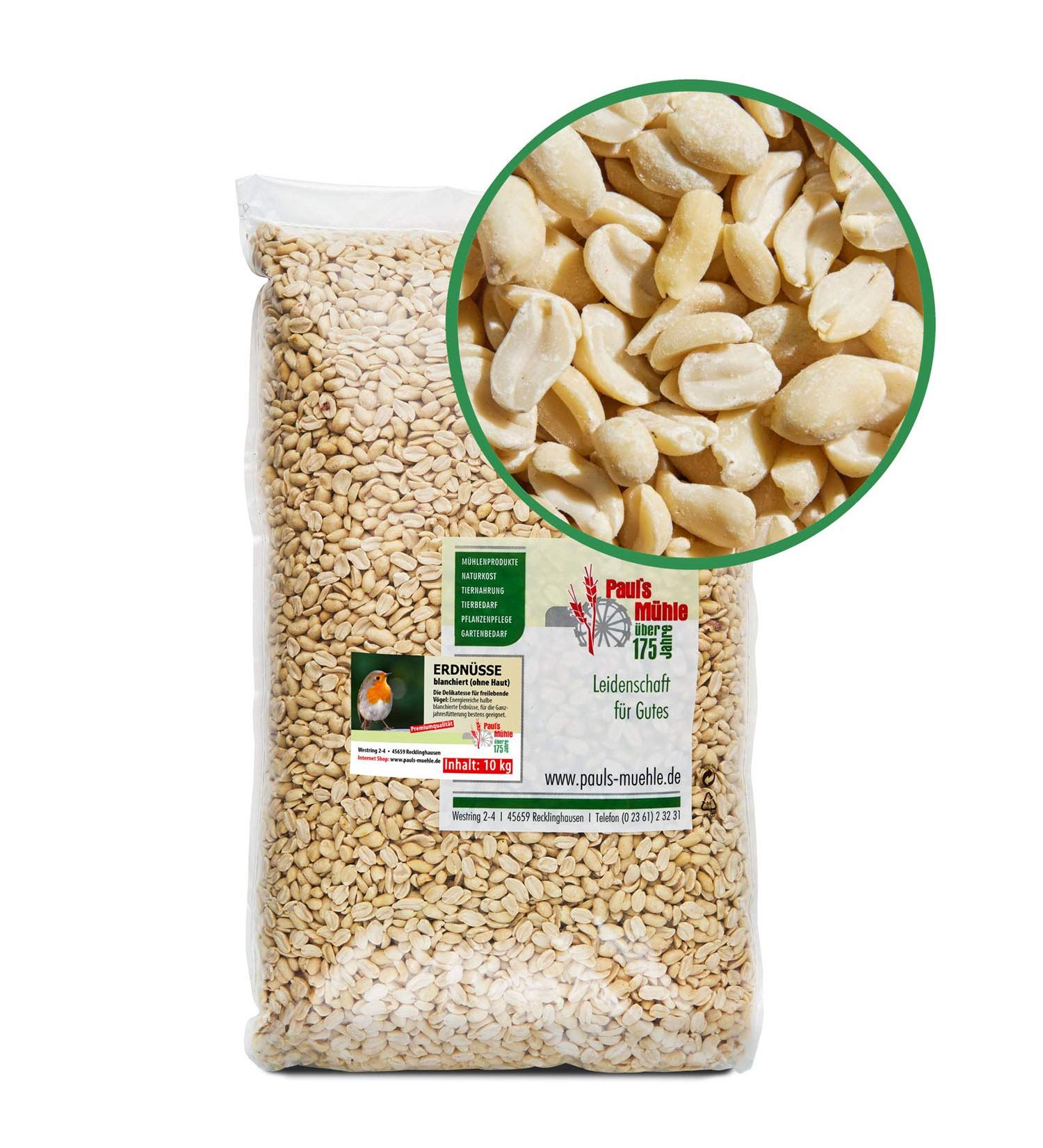 Paul's M hle White Peanuts - Blanched Peanut Kernels 10 kg | Premium Quality for International Shipping - Buy Online on GoSupps.com