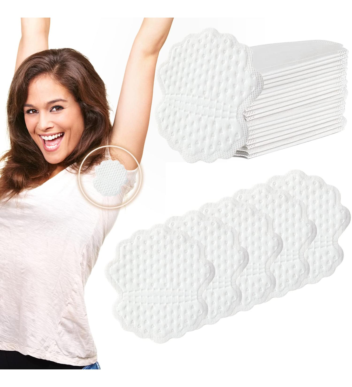 SPOKKI 60 Pcs Women's Disposable Underarm Sweat Pads - Large Breathable Cotton Absorbing Pads - Buy Online on GoSupps.com