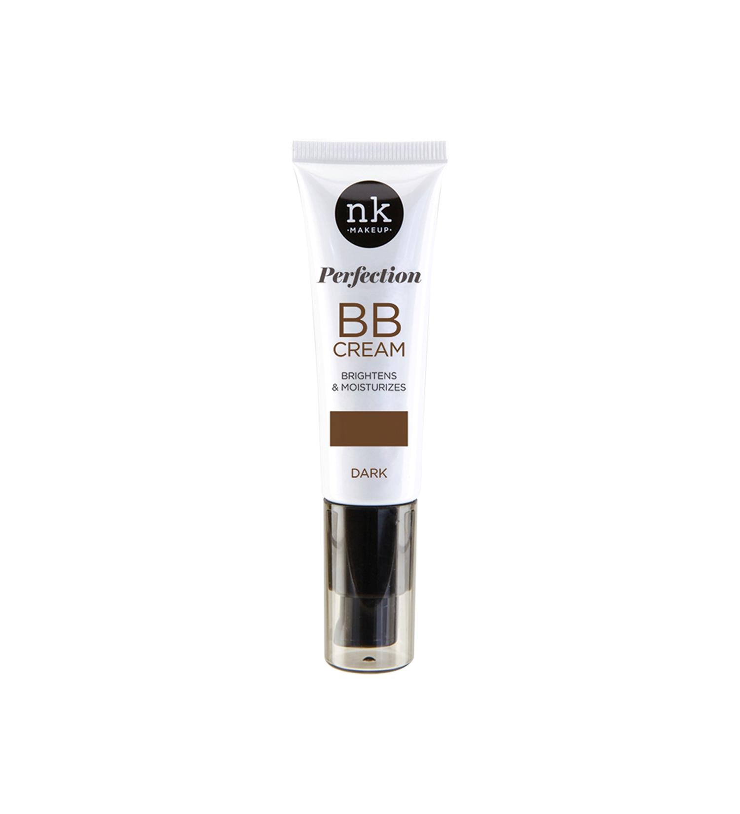 Nicka K Perfection BB Cream Brightens and Moisturizes 1.06 Oz"Free Starry Lipgloss 10 Ml" (NKH01 Dark)