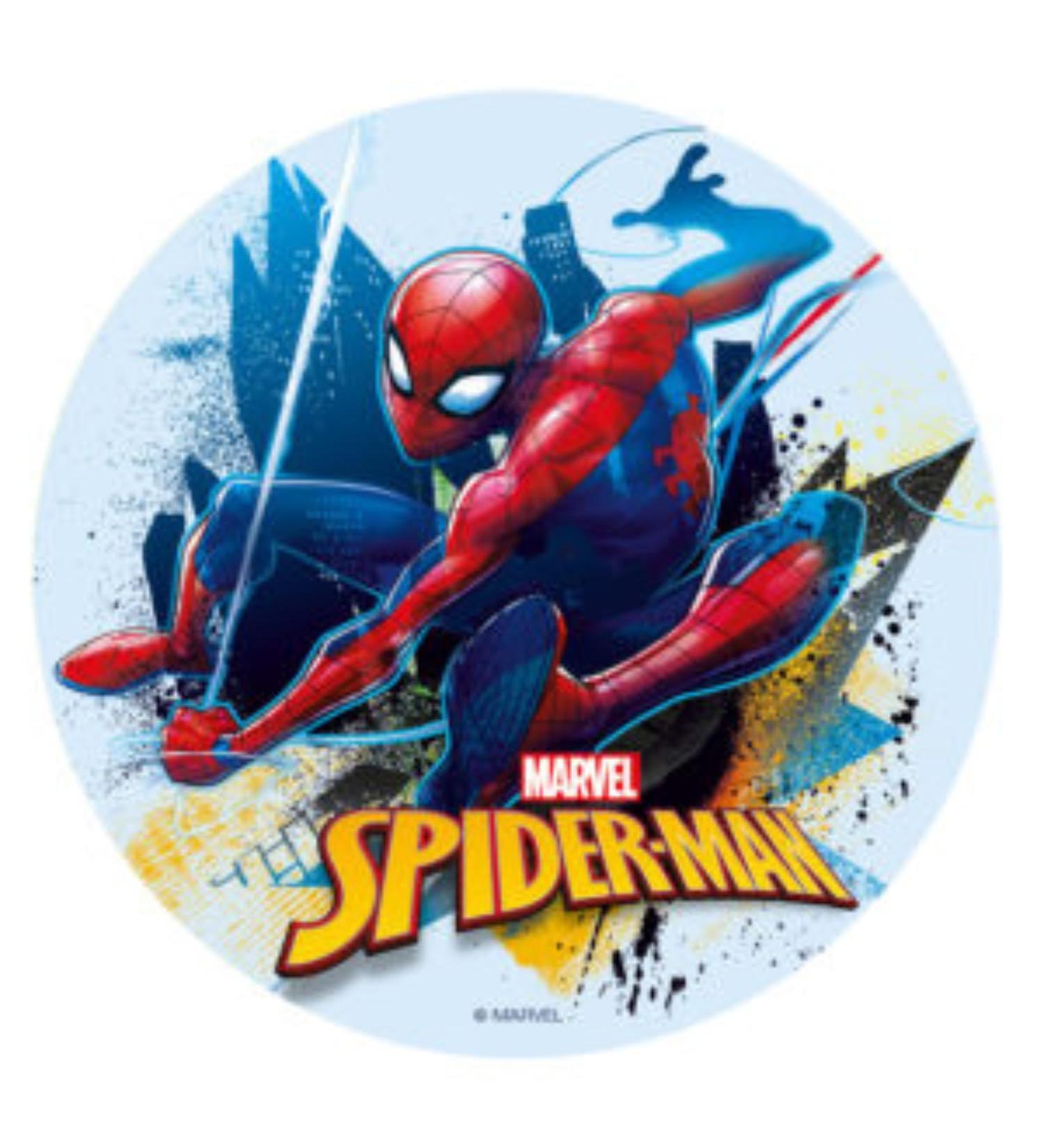 Dekora Spiderman Cake Topper - 16 cm Sugar-Free Edible Paper for International Shipping - Buy Online on GoSupps.com