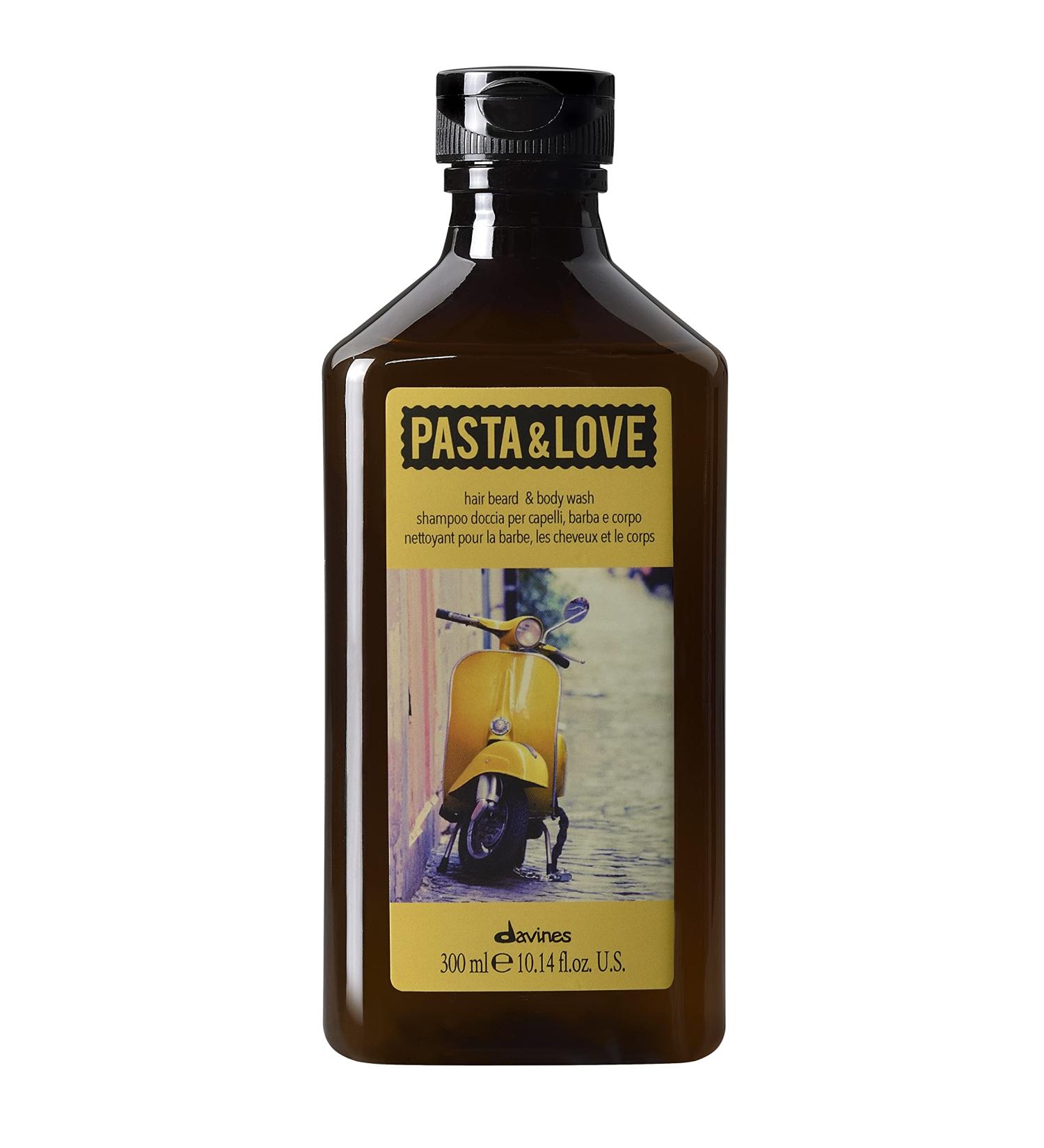 Davines Pasta & Love Men's 3-in-1 Hair, Beard & Body Wash to cleanse, condition and moisturize, 10.14 fl. Oz.