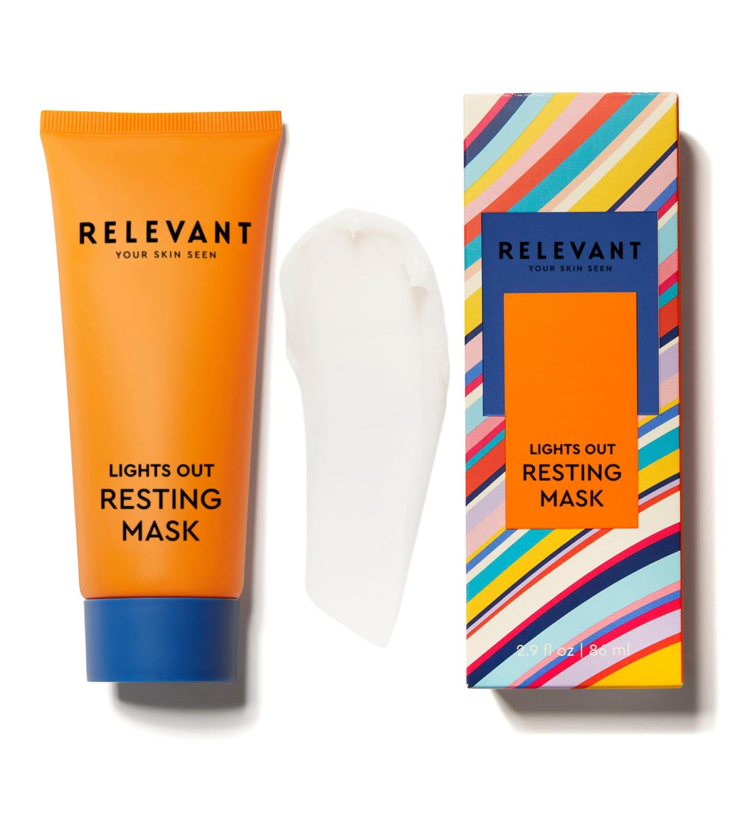 RELEVANT Lights Out Night Cream - Overnight Hydrating Face Mask with Squalane & Chamomile for Soften Skin Fight Acne & Renew - No Rinse Moisturizer - Buy Online on GoSupps.com
