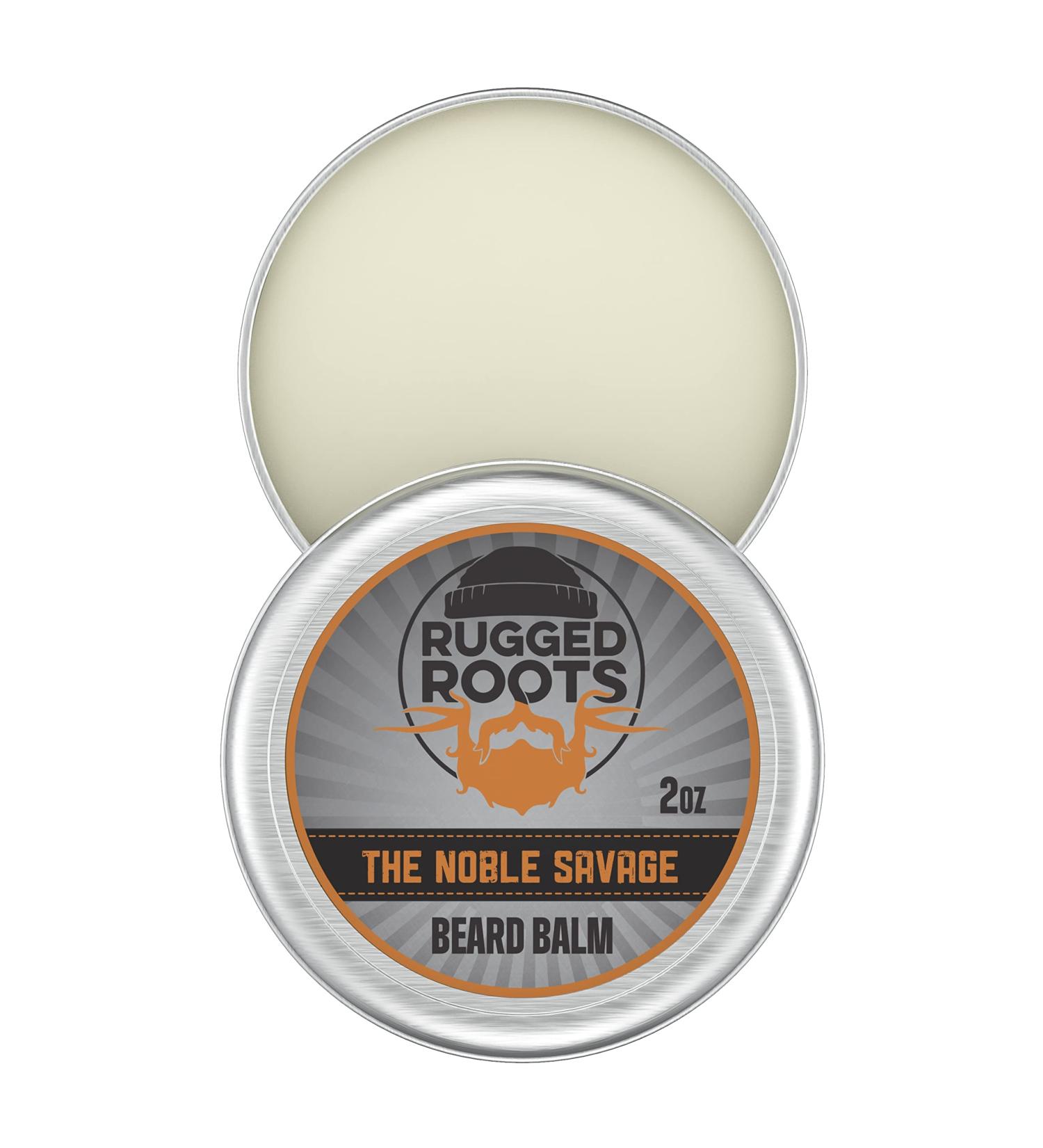 Beard Balm, Best Moisturizer,Conditioner, Softener for Dry Itchy Beard. Condition Mustache and Beard with All Natural Beeswax, Jojoba,Argon, Grape Seed and Babassu Oil (2, Noble Savage) 2 Noble Savage