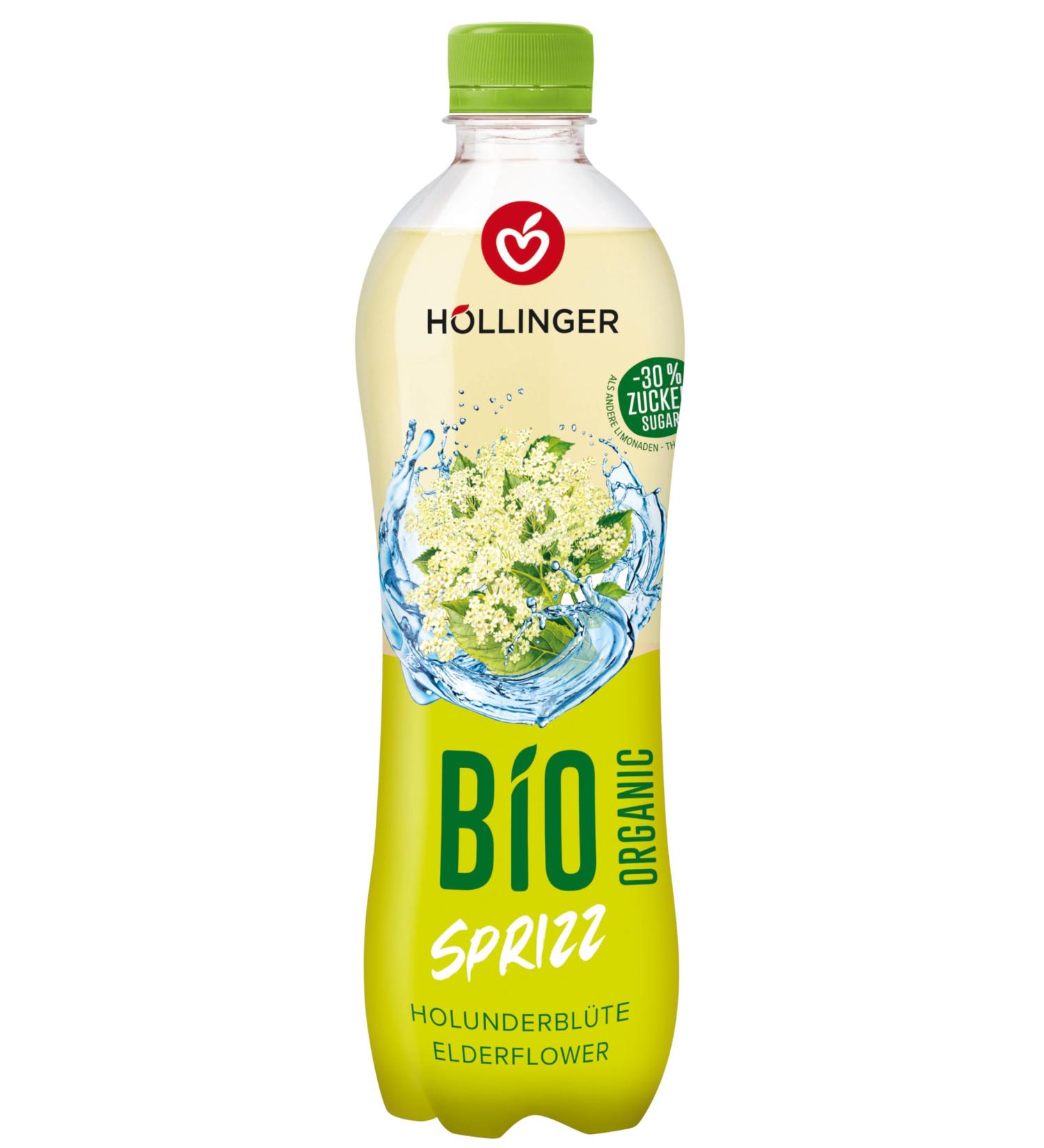 H LLINGER Bio Spritz Fleur de Sureau boisson p tillante biologique v gane bouteille PET 500 ml - Buy Online on GoSupps.com