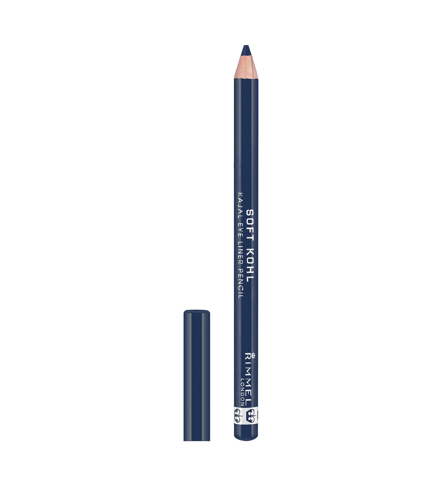 Rimmel London Soft Kohl Eye Liner Pencil in Denim Blue - Long-Lasting Formula - Buy Online on GoSupps.com