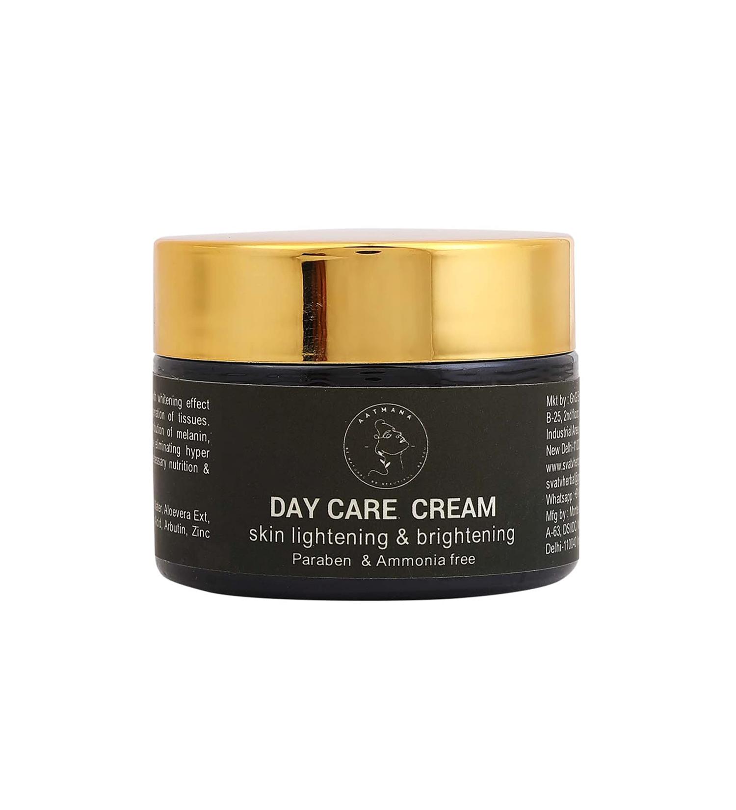  AATMANA Day Care Cream With Aloe Vera & Rose Water Ext. For Skin Lightening & Brightening Cream -repair Dark Spot Face Moisturizer Cream - 50 ml / 1.69 Fl Oz - Buy Online on GoSupps.com