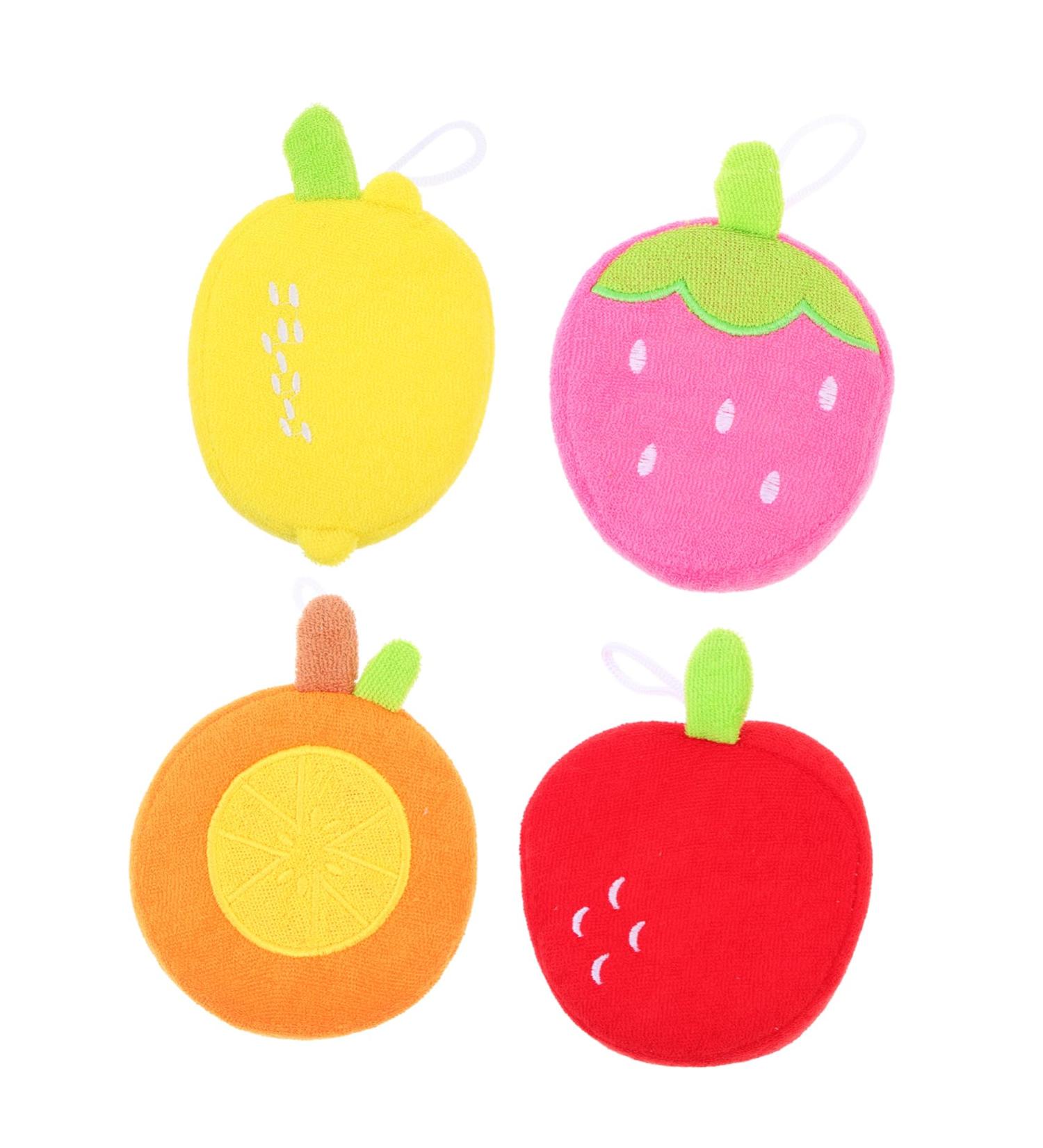 Shop Hemoton 4pcs Animal Bath Towels & Loofah Sponges - Soft Scrubber for Kids & Adults - Assorted Colors - Perfect for Bathing & Cleaning - Buy Online on GoSupps.com