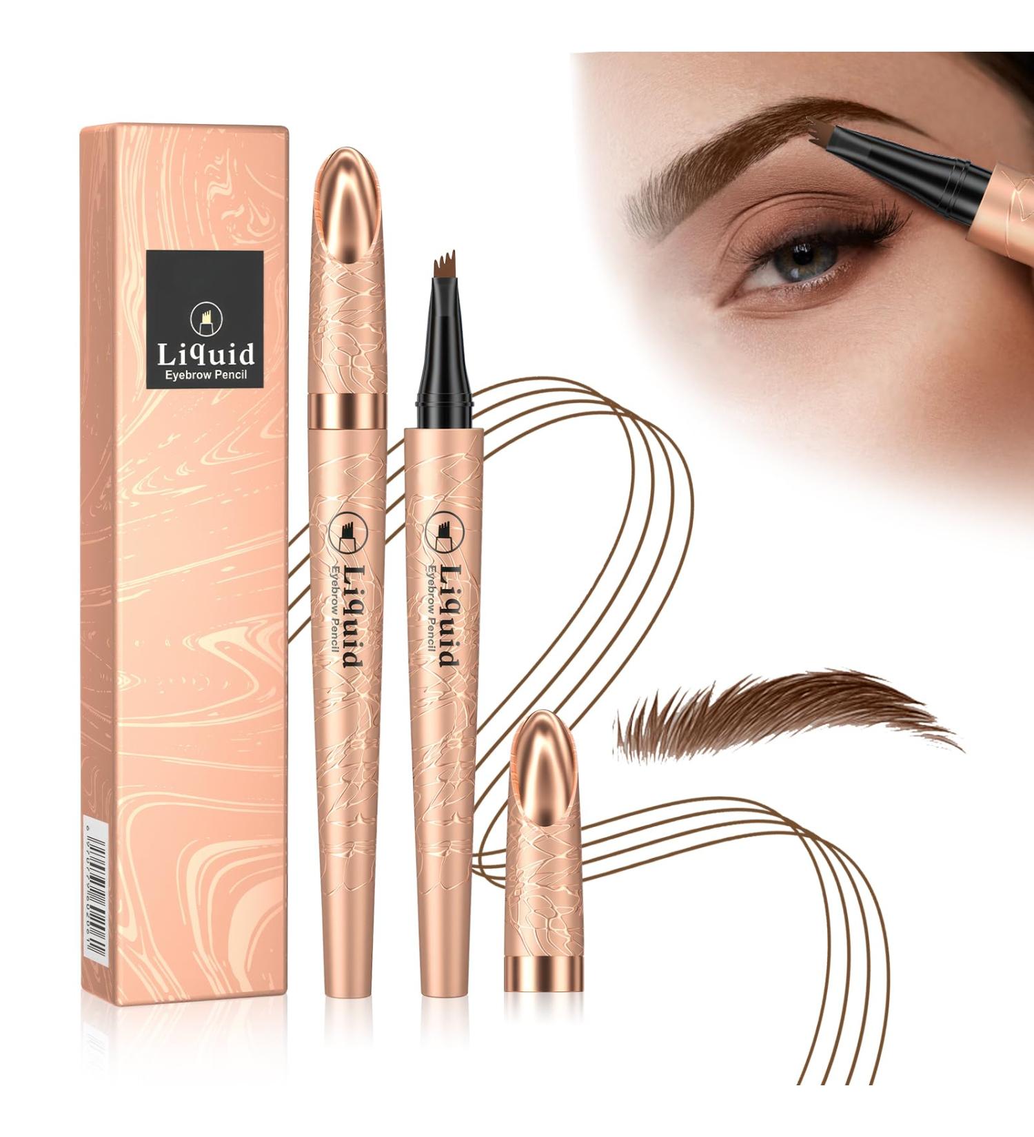 2024 Magic 4-Tip Eyebrow Pencil - Waterproof Microblading & Long-Lasting Brow Contour Pen in Light Brown - Buy Online on GoSupps.com
