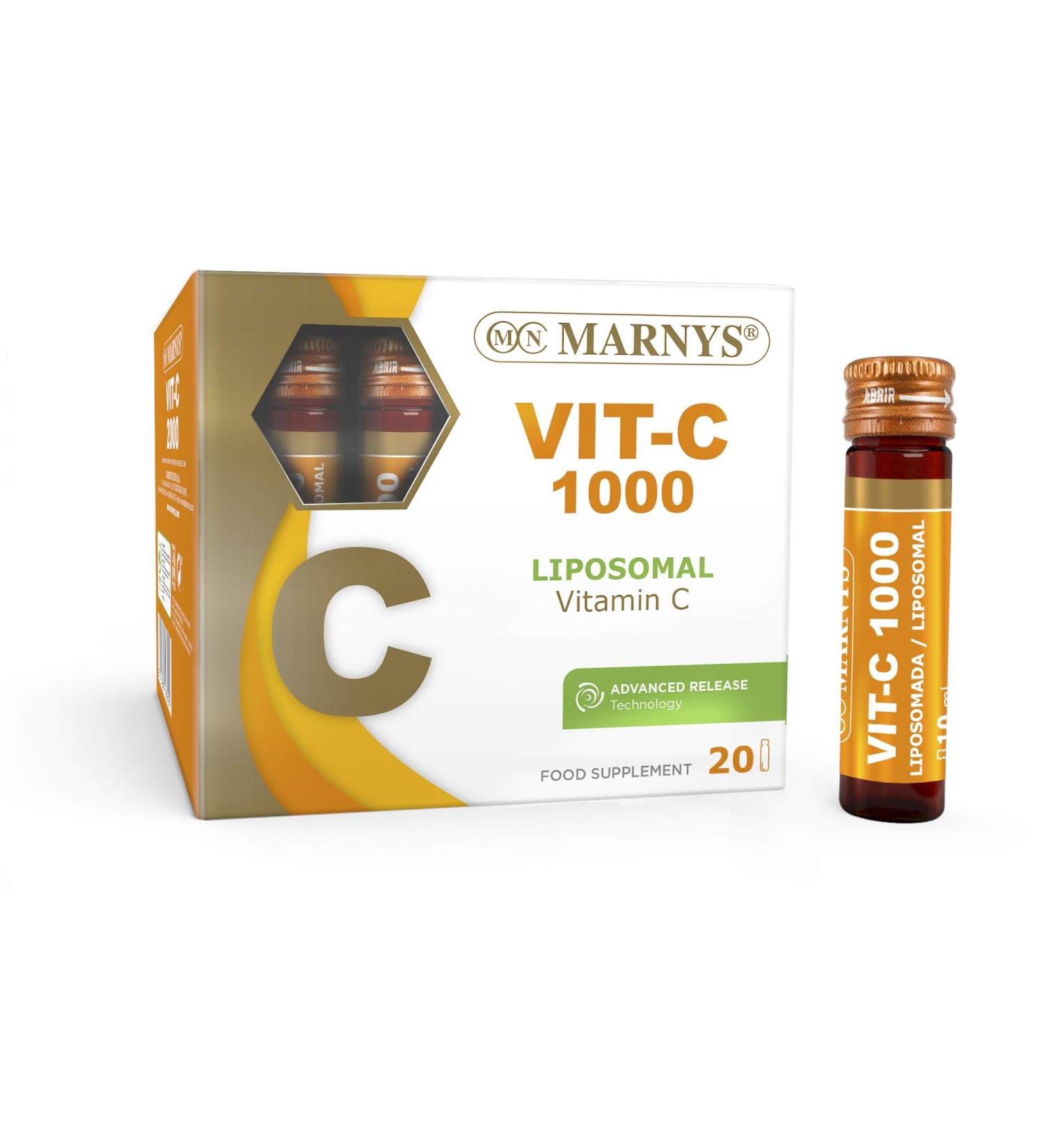  Marnys MARNYS VIT-C 1000 Liposomal Vitamin C 20 vials - Buy Online on GoSupps.com