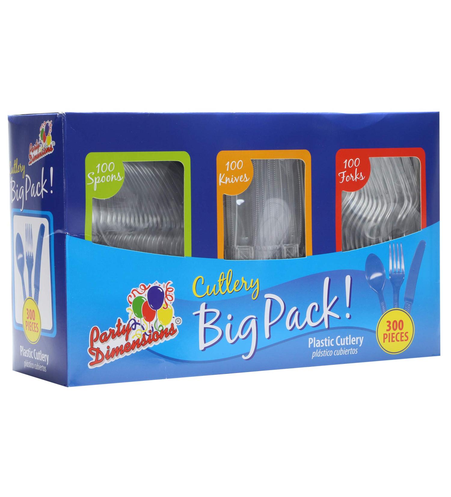 Party Dimensions 300 Count Clear Cutlery Combo Box - Buy Online on GoSupps.com