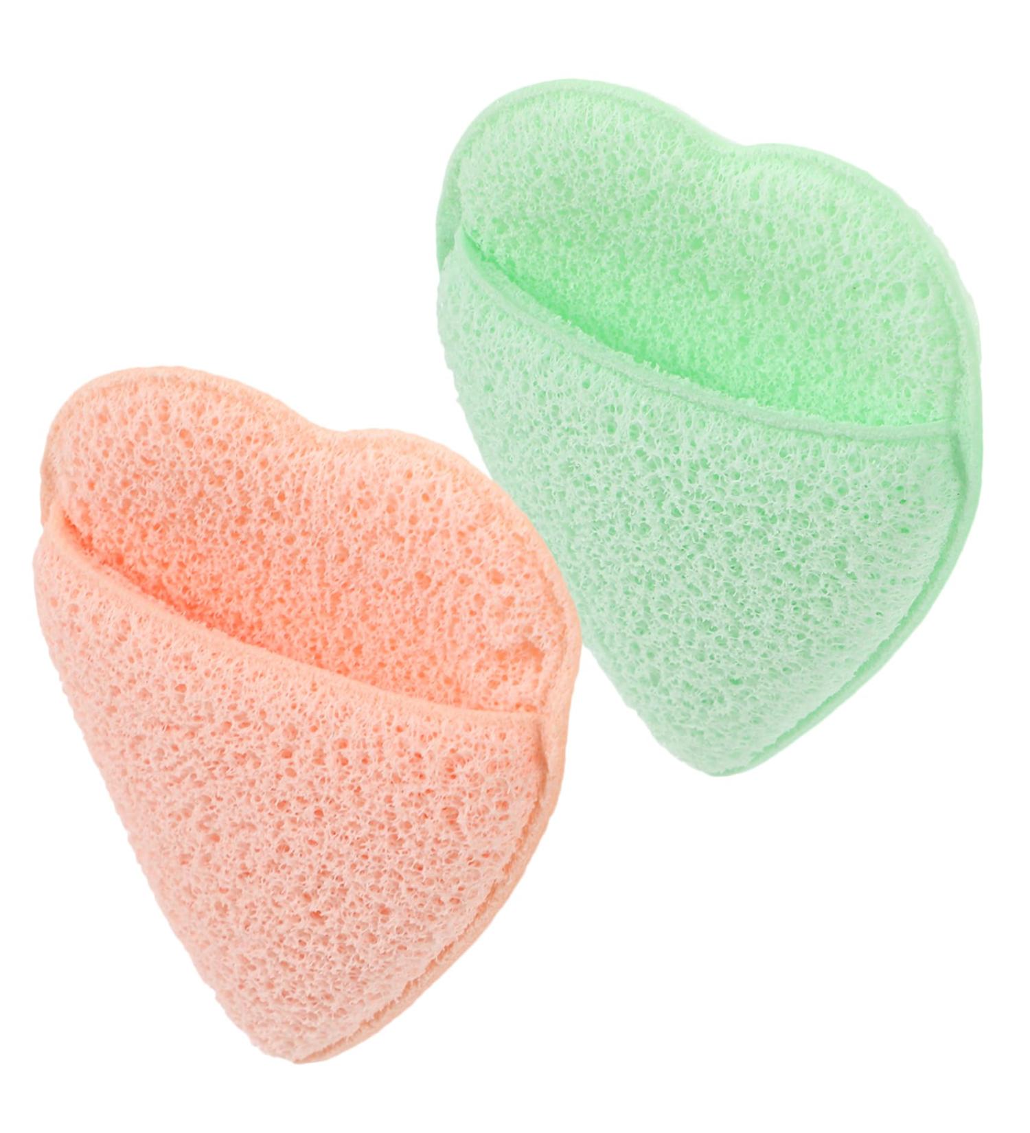 FRCOLOR 2 Pcs Face Scrubber Exfoliator & Makeup Remover Sponges - Gentle Cleansing & Exfoliating Facial Towel for All Skin Types - Buy Online on GoSupps.com