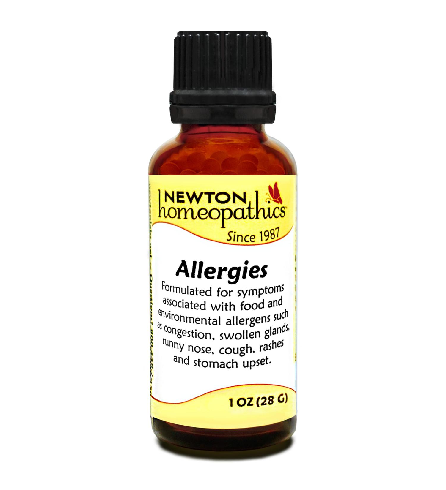 Newton Homeopathics Allergies Relief - 1 Oz Pellets for Effective Symptom Control | International Shipping Available - Buy Online on GoSupps.com