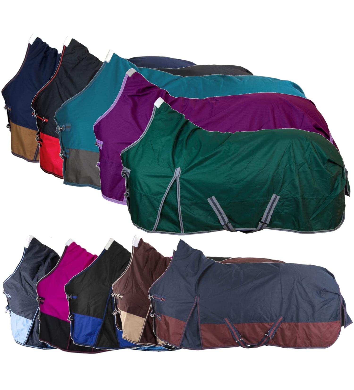 Shop RL24 Weiddecke Winterdecke High Neck 600D BASICLINE - Blue/Baby Blue - Lightweight Comfort for Horses (100g 200g 300g Fill) - 95cm - Buy Online on GoSupps.com