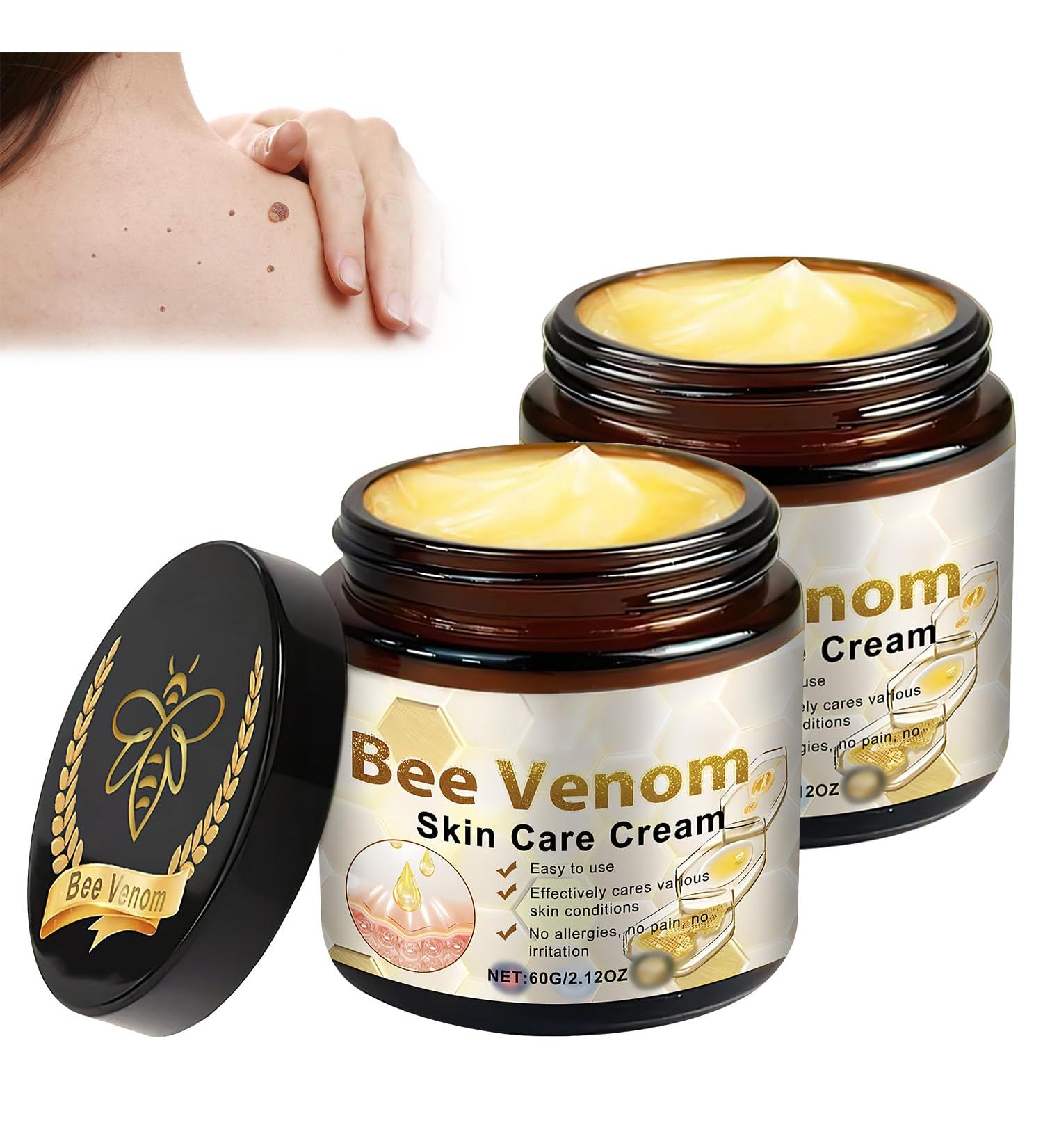 Bee Venom Skin Treatment Cream Bee Venom Repair Cream Professional Bee Venom Gel Hydrating Moisturizing Suitable For All Skin Types (2PCS) - Buy Online on GoSupps.com