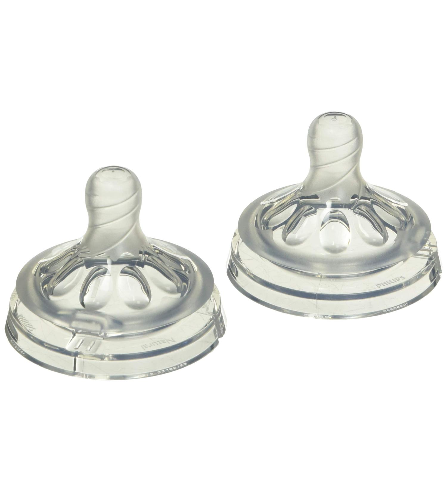 Philips Avent Natural Baby Bottle Nipple  Newborn 0M+  2pk  SCF651/23 - Buy Online on GoSupps.com