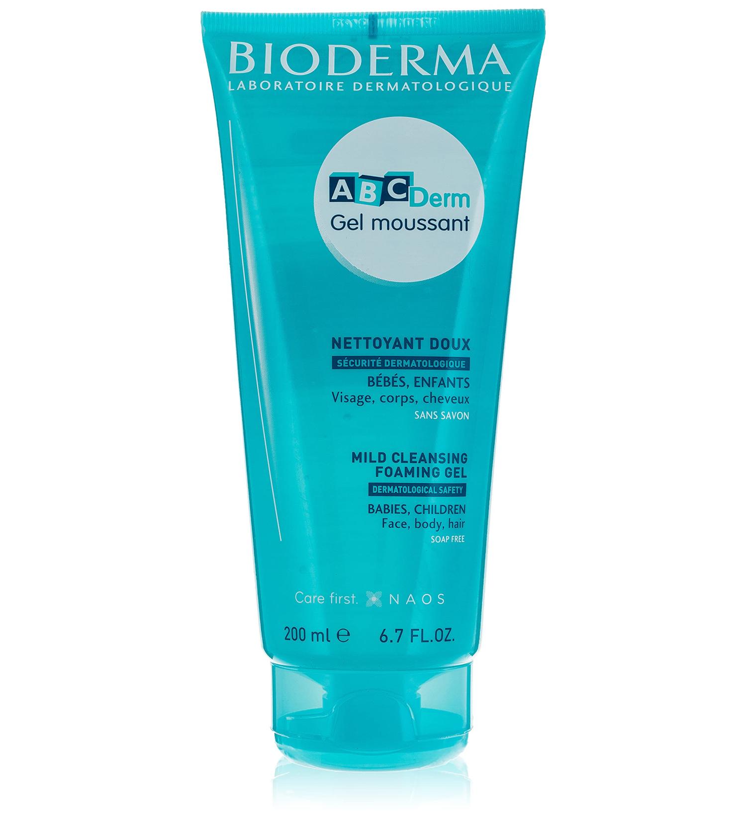 Bioderma ABCDerm mild cleansing soap free body wash for babies & children 200ml - Buy Online on GoSupps.com