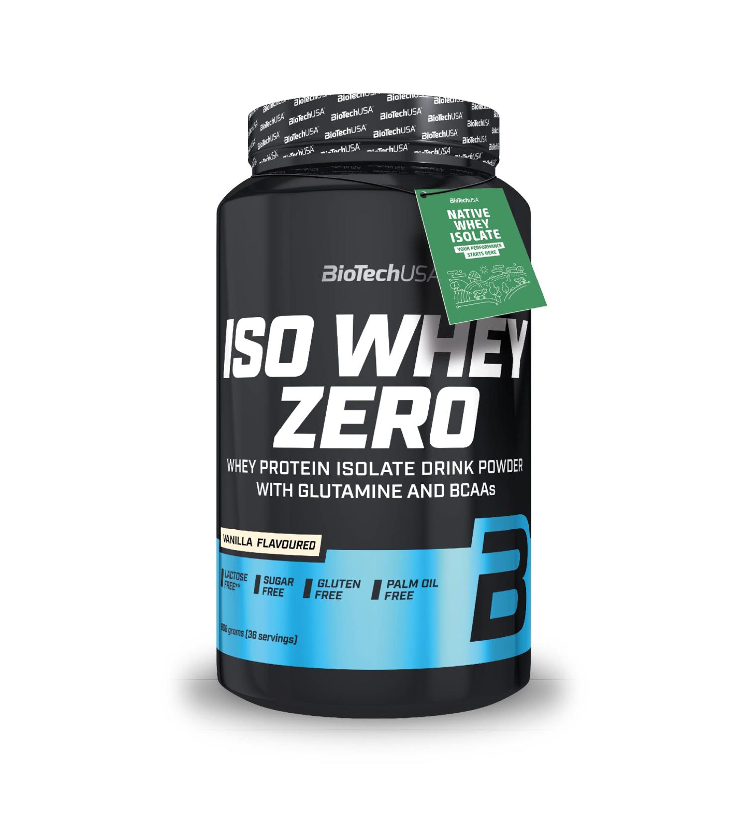 Biotech Iso Whey Zero - 2.0 lbs Vanilla Protein Powder - Buy Online on GoSupps.com