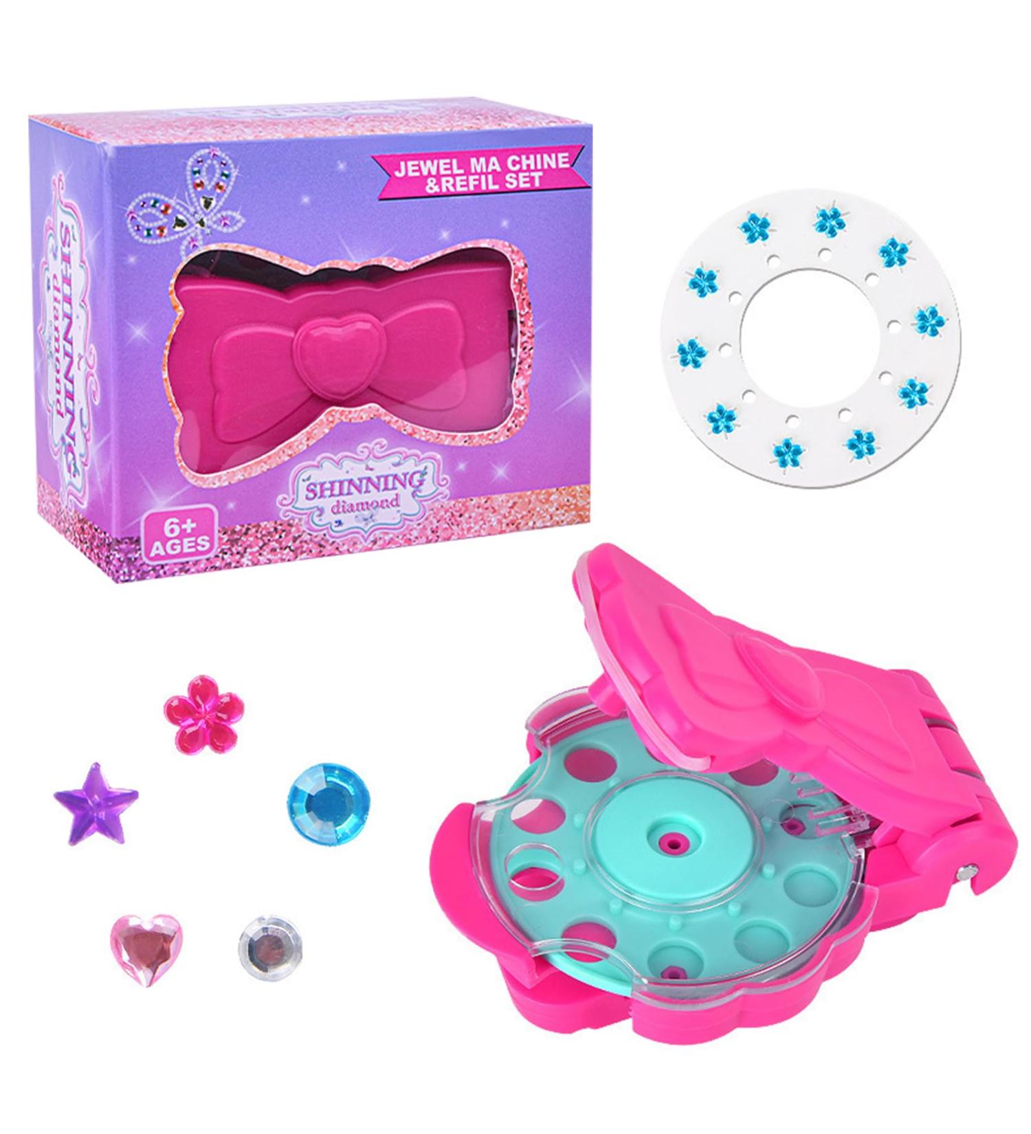 Hair Gem Stamper Kit with 22 Bling Gem Hair Bedazzler Kit Hair Diamonds Stapler Jewels Bling Bling Hair Machine Stamp Gems for Girls Hair Accessories Birthday Party Festival - Buy Online on GoSupps.com