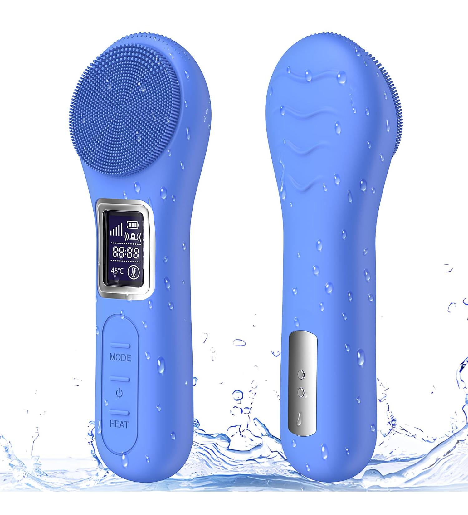 Rechargeable Silicone Face Scrubber - Waterproof Electric Facial Brush for Deep Cleaning & Massaging | Ideal Gift for Men & Women - Buy Online on GoSupps.com
