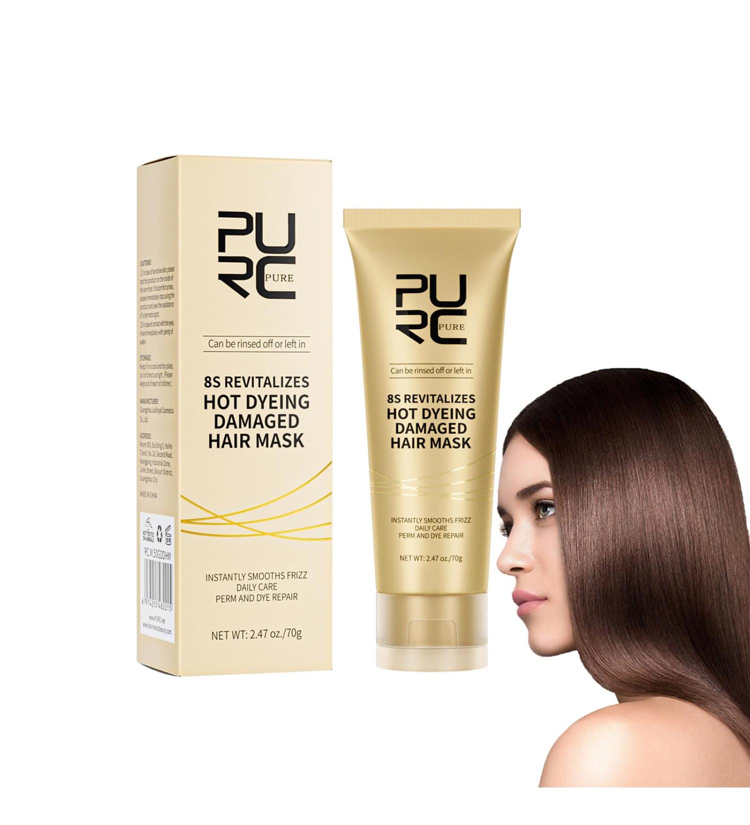 Advanced Hair Mask Professional Keratin Hair Mask 8s Revitalizes Hot Dyeing Damaged Hair Instantly Smooths Frizz for Color Treated Hair Dry Hair Repair Treatment for Damaged Hair 2.47 Oz - Buy Online on GoSupps.com