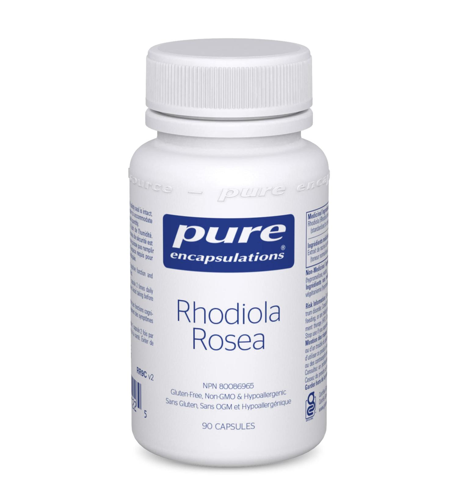 Pure Encapsulations - Rhodiola Rosea - Hypoallergenic Supplement to Moderate Occasional Physical and Emotional Stress - 90 Capsules - Buy Online on GoSupps.com