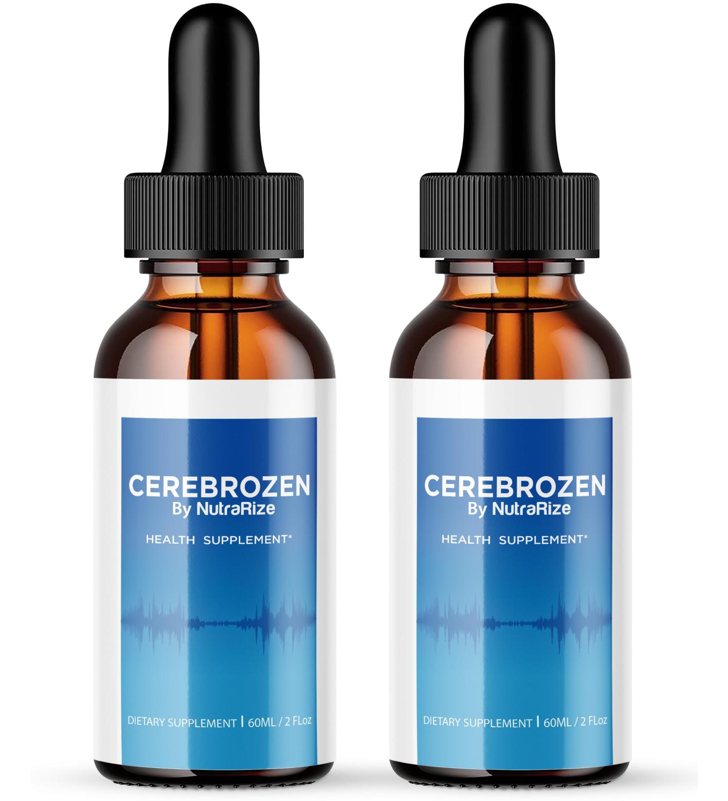 Cerebrozen Drops (2 Pack) - Advanced Ear Health Formula for Natural Hearing Support | Dietary Supplement & Reviews - Buy Online on GoSupps.com