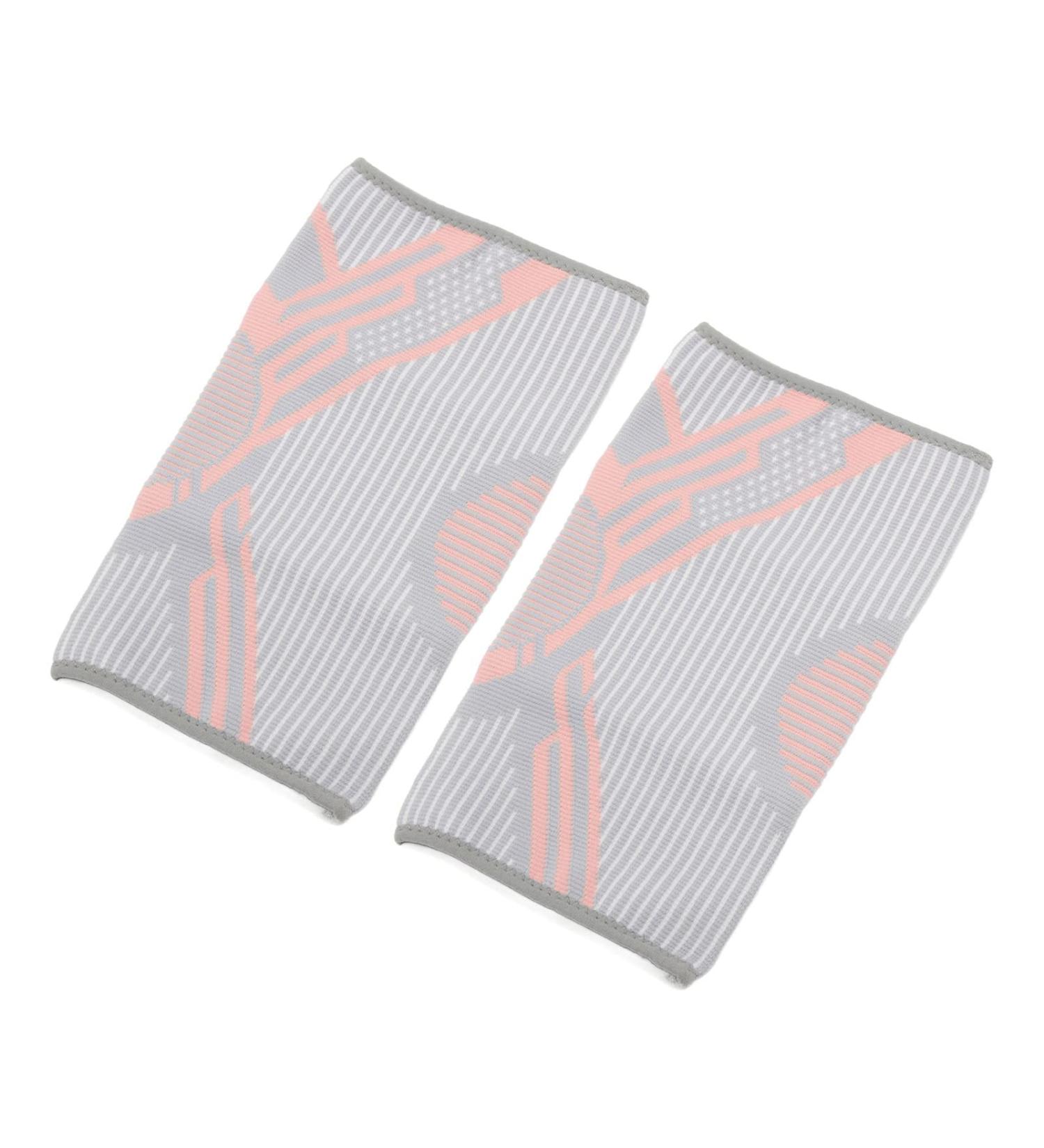 Knee Support Set - Elastic Nylon Polyurethane Rubber Band Non-Slip Knee Brace for Sports - Pink (1 Pair - Buy Online on GoSupps.com