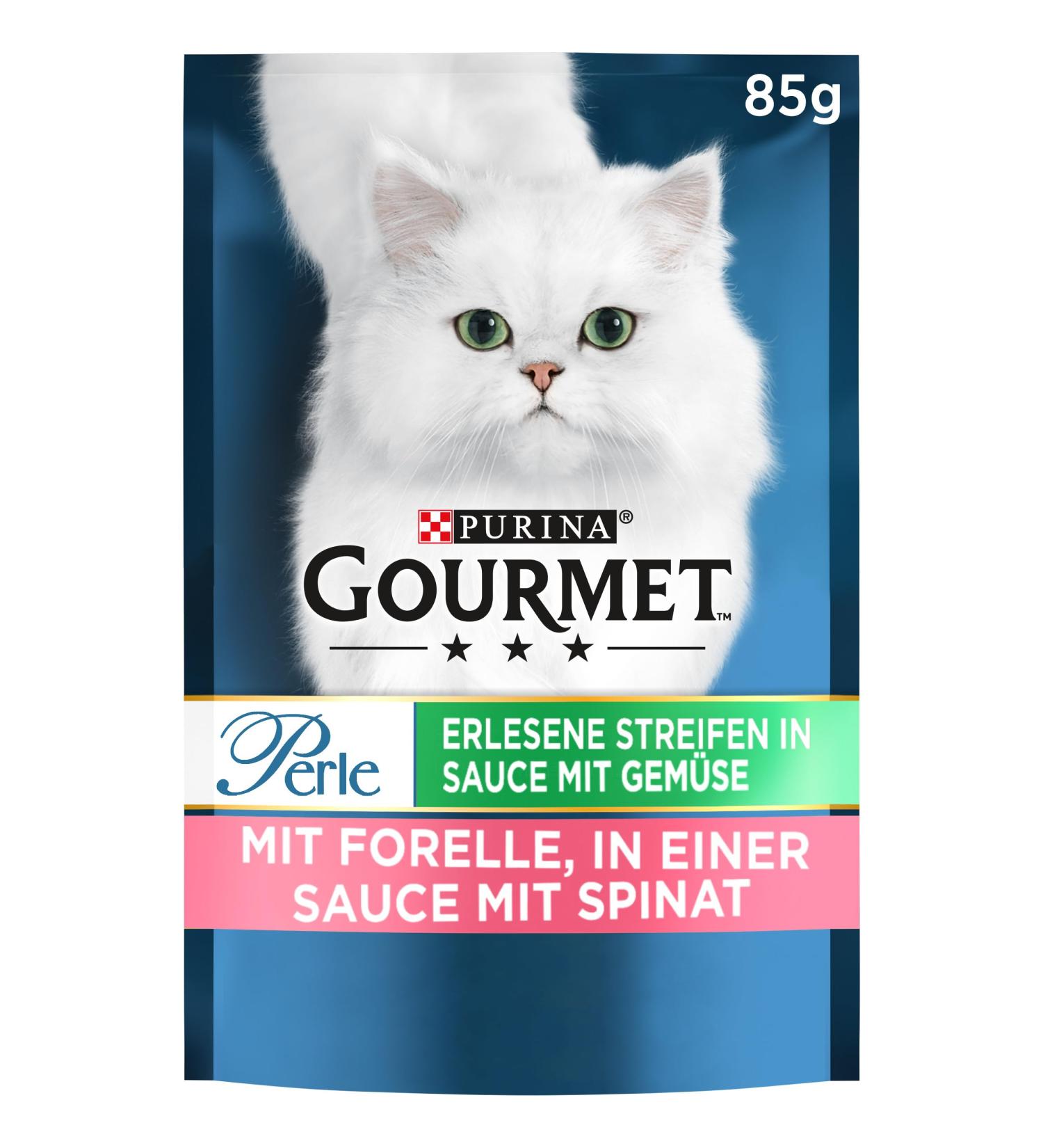 Gourmet Perle Wet Cat Food with Trout - Selected Strips 26 Pack (85g Each) - Premium Quality International Shipping - Buy Online on GoSupps.com