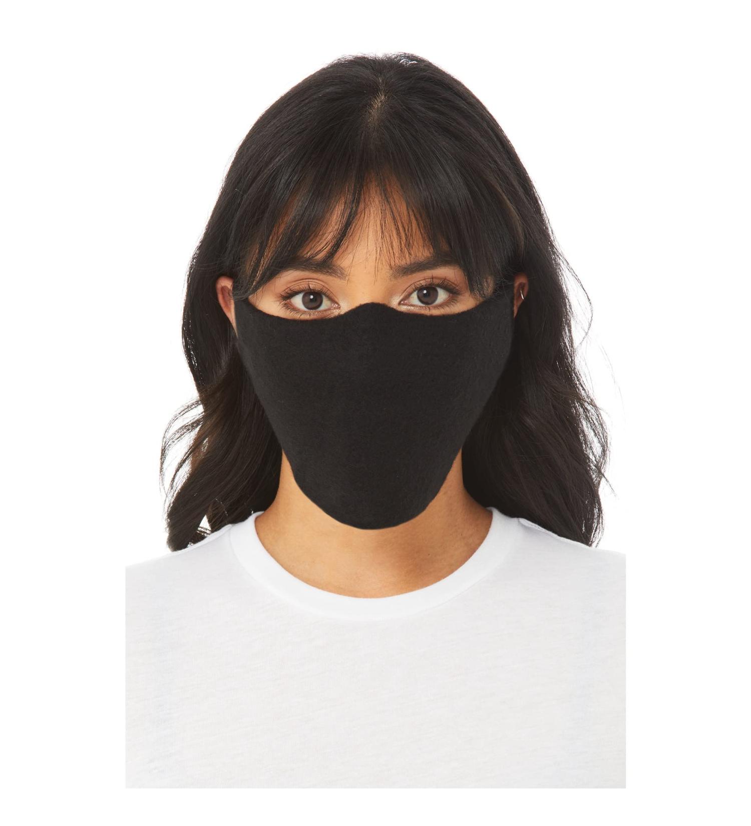 Buy Bella + Canvas Black Face Coverings - Pack of 10 for International Shipping | High-Quality Cloth Masks - Buy Online on GoSupps.com