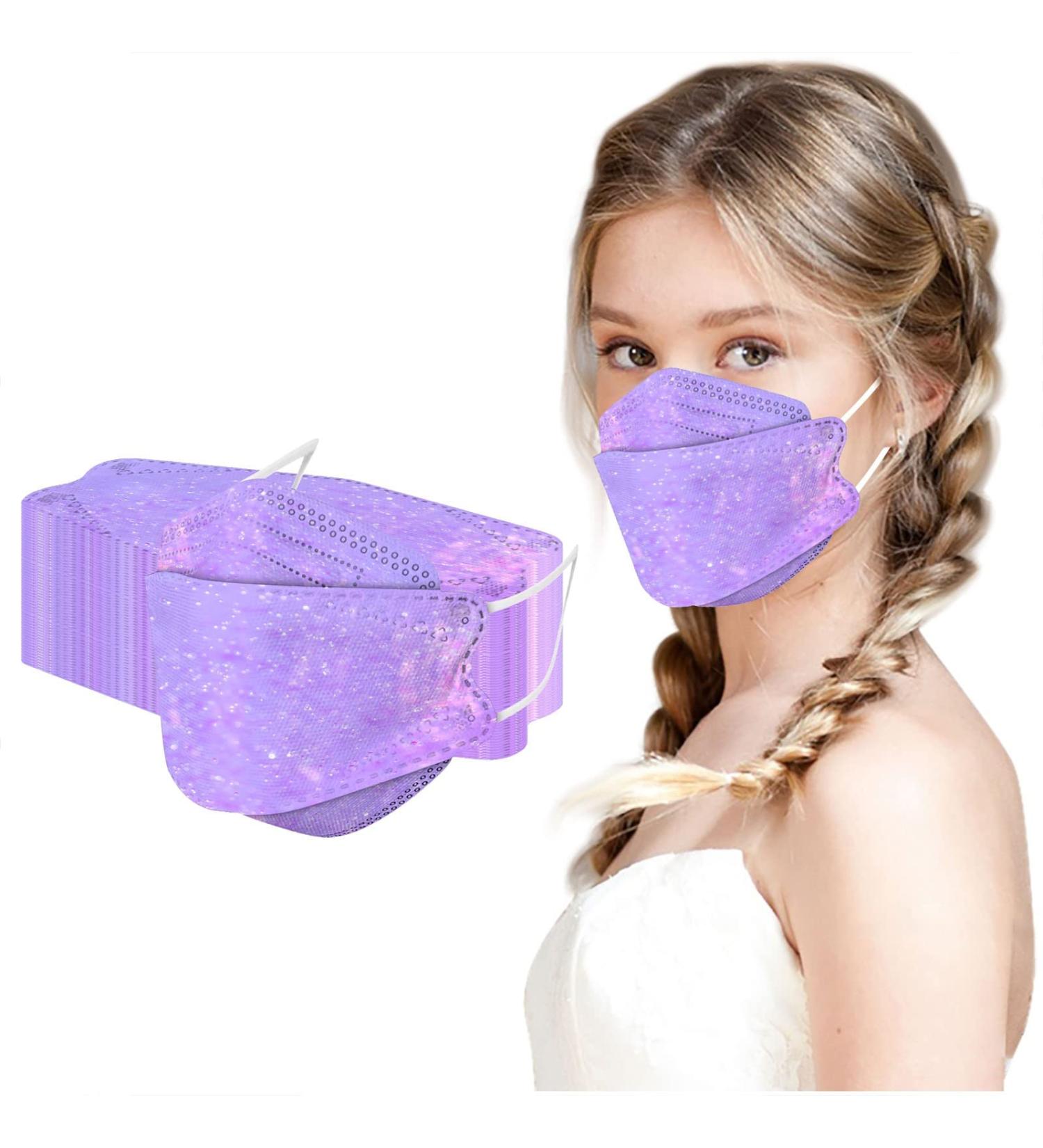 Buy AMDOLE 50-Piece Colorful Fish-Shaped Disposable Mouth Protection - 4-Layer Breathable Bandana Scarves for Adults | International Shipping - Buy Online on GoSupps.com