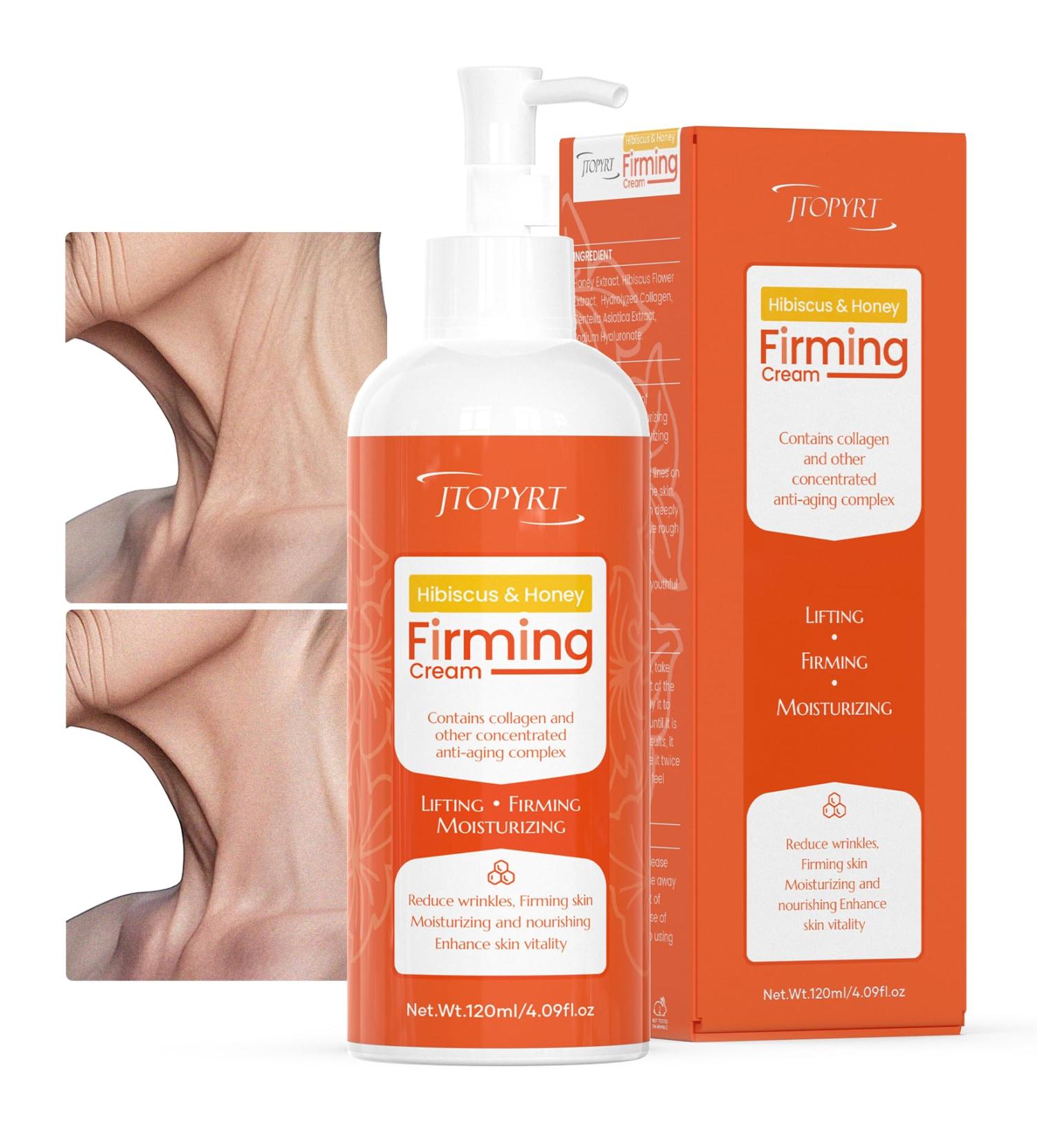 Jtopyrt Hibiscus Honey Firming Cream: Organic Skin Tightening Moisturizer for Women Anti-Aging Wrinkle Reduction - Buy Online on GoSupps.com