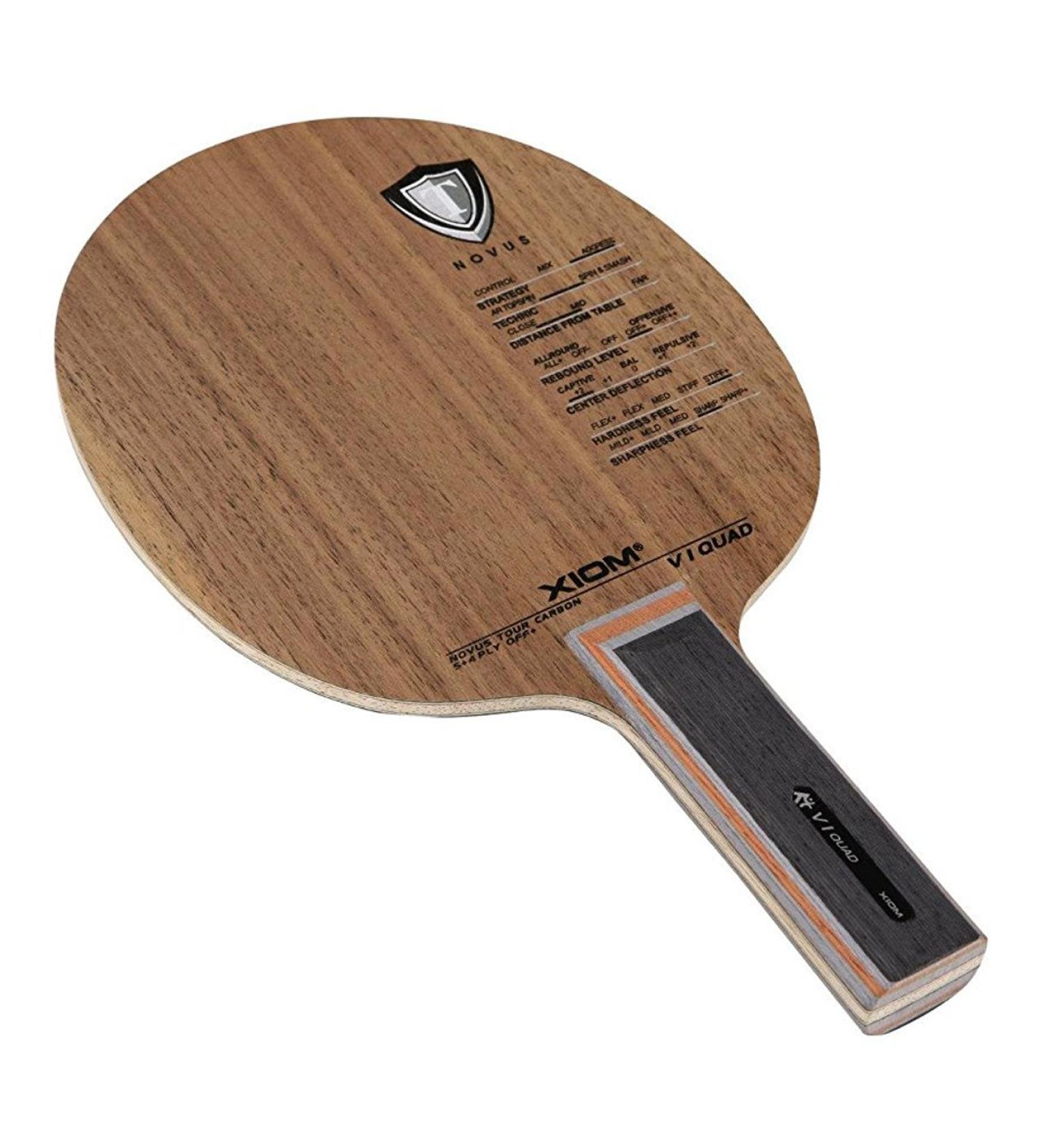 Xiom V1 Quad Table Tennis Blade Straight