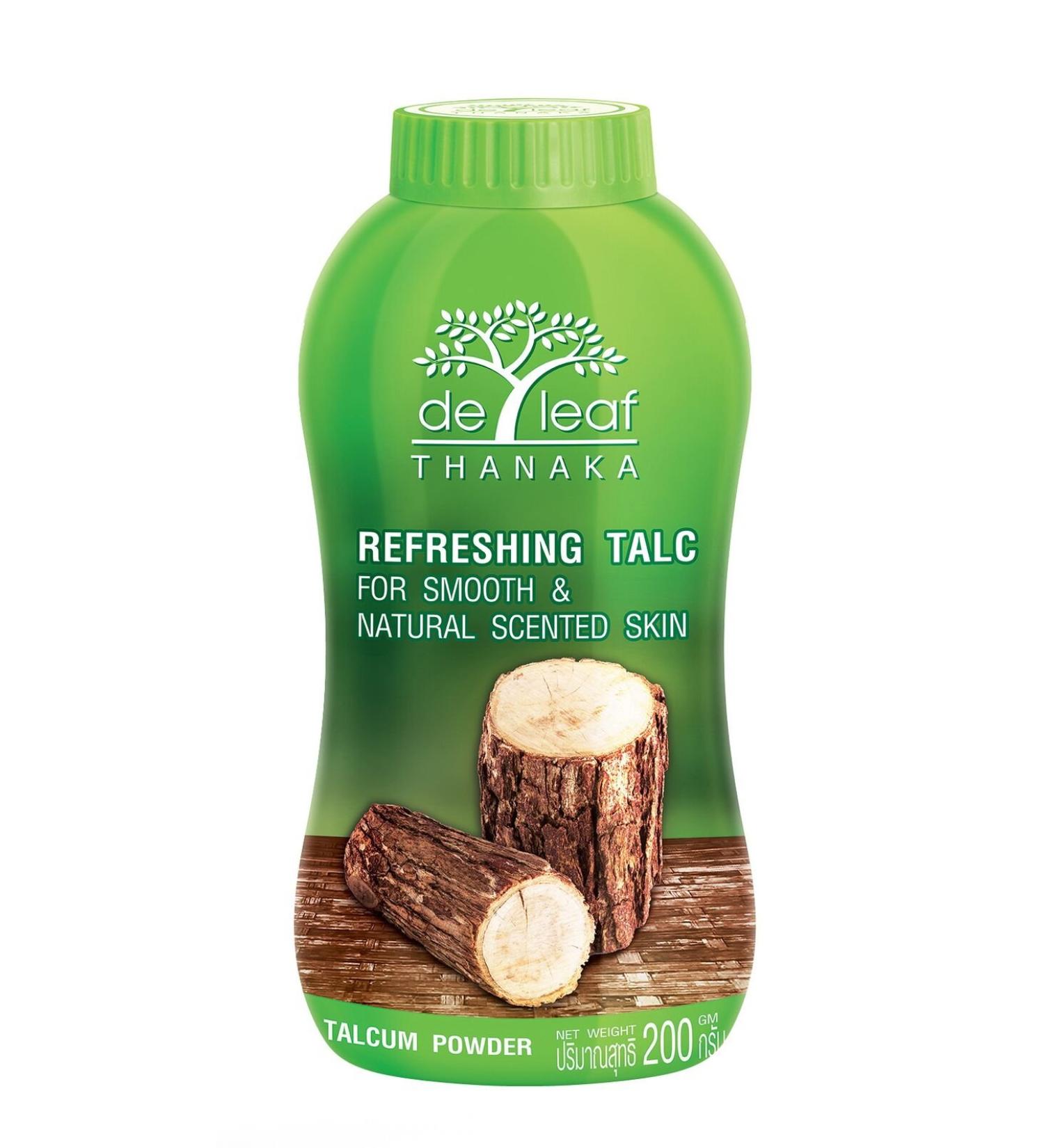 DE LEAF THANAKA Refreshing Talc | Natural Scented Talcum Powder for Face & Body | Soothes Irritation | 200g Pack - Buy Online on GoSupps.com