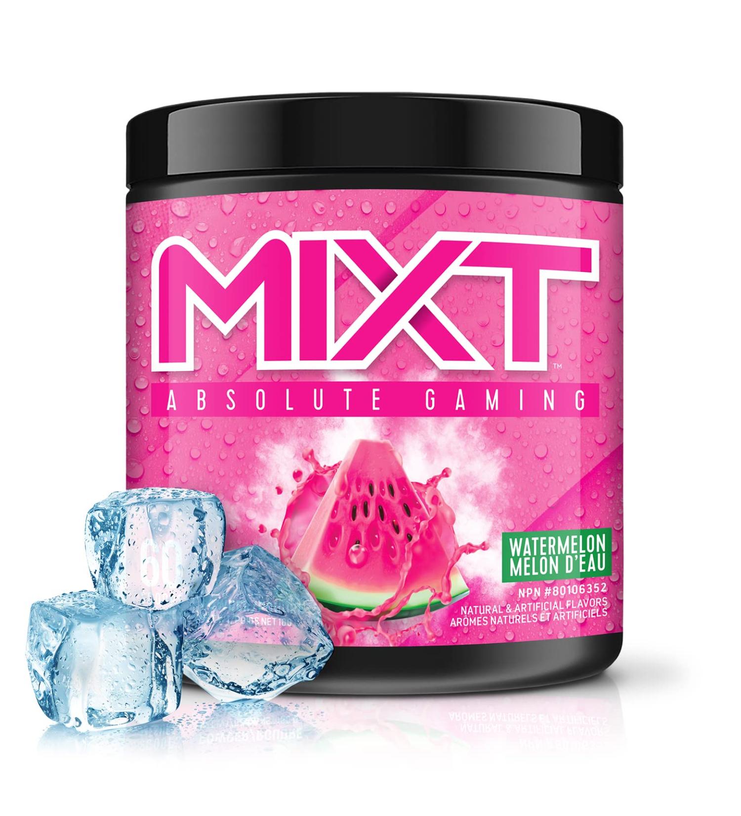 MIXT Energy Drink Mix Energy Powder 8 Hour Energy Formula Designed for Concentration Focus and Hours of Energy Without the Crash Sugar Free (60 Servings Watermelon Rush) - Buy Online on GoSupps.com