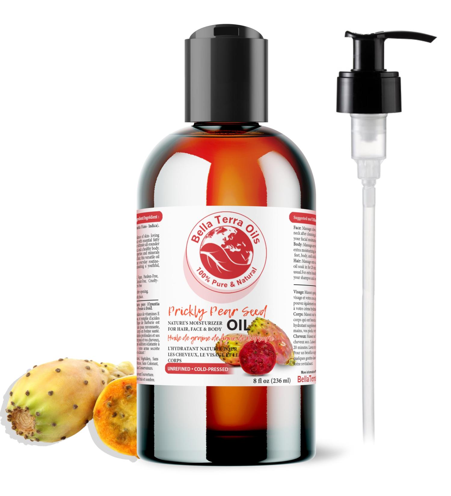 Prickly Pear (Cactus) Seed Oil. 236ml. 100% Pure. Cold-pressed. Unrefined. 150% more Vitamin E than Argan Oil! Lightweight. Natural Moisturizer. 236 ml (Pack of 1) - Buy Online on GoSupps.com