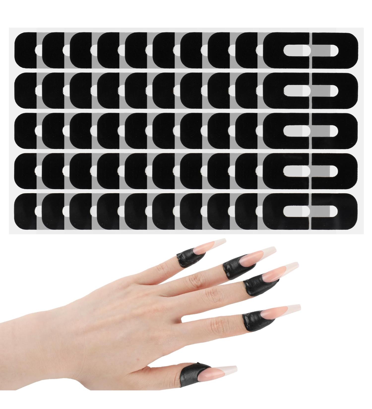 100 Pcs UV Nail Polish Protector Tape - U-Shaped Cuticle Protection & French Tip Barrier for Nail Art - 99.99% UV Protection - Buy Online on GoSupps.com