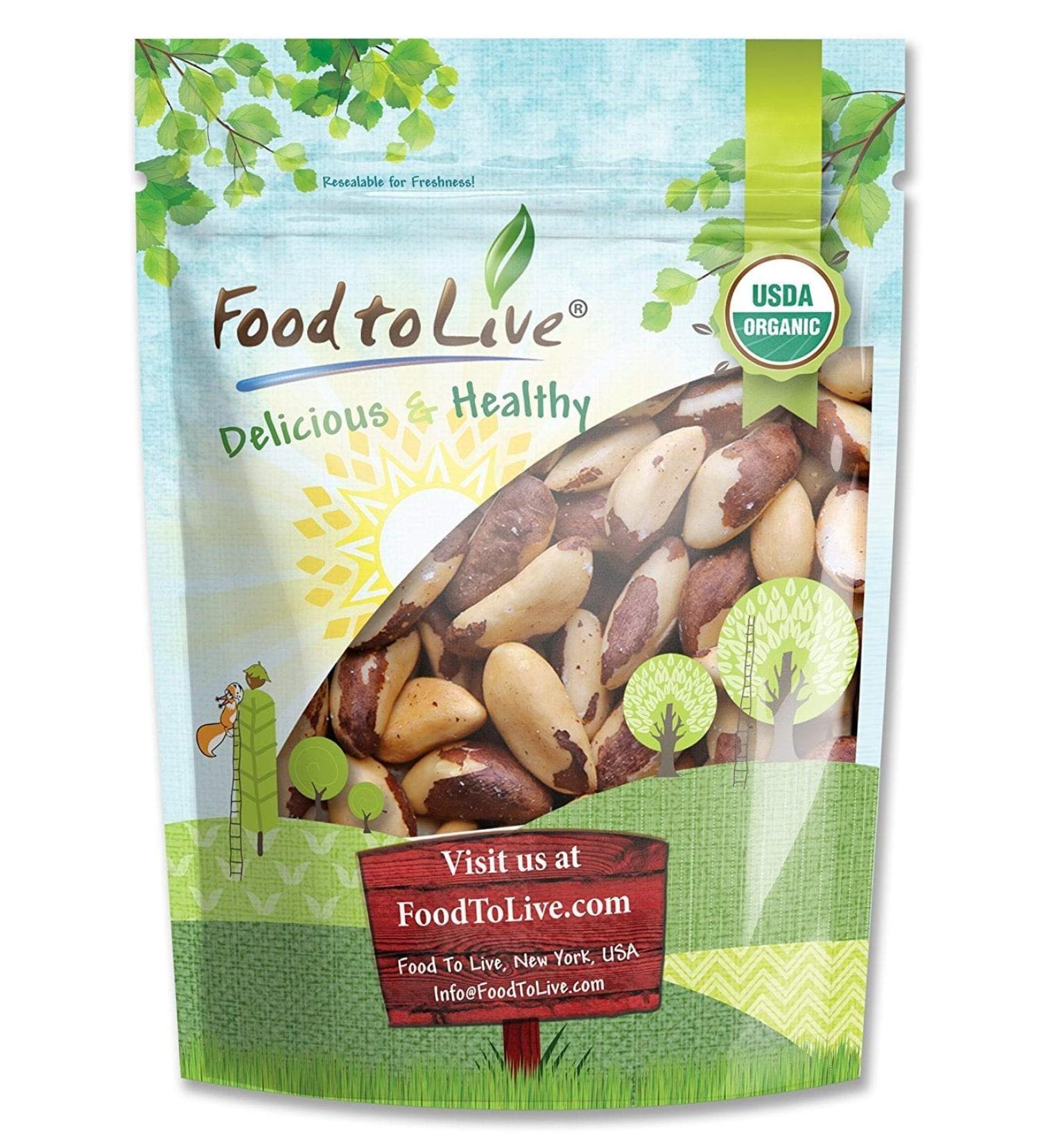 Organic Brazil Nuts 4 lbs - Non-GMO, Raw, Whole, Unsalted - Kosher, Vegan, Keto, Paleo Friendly - Bulk Source of Selenium - Low Sodium, Low Carb - Trail Mix Snack - Buy Online on GoSupps.com