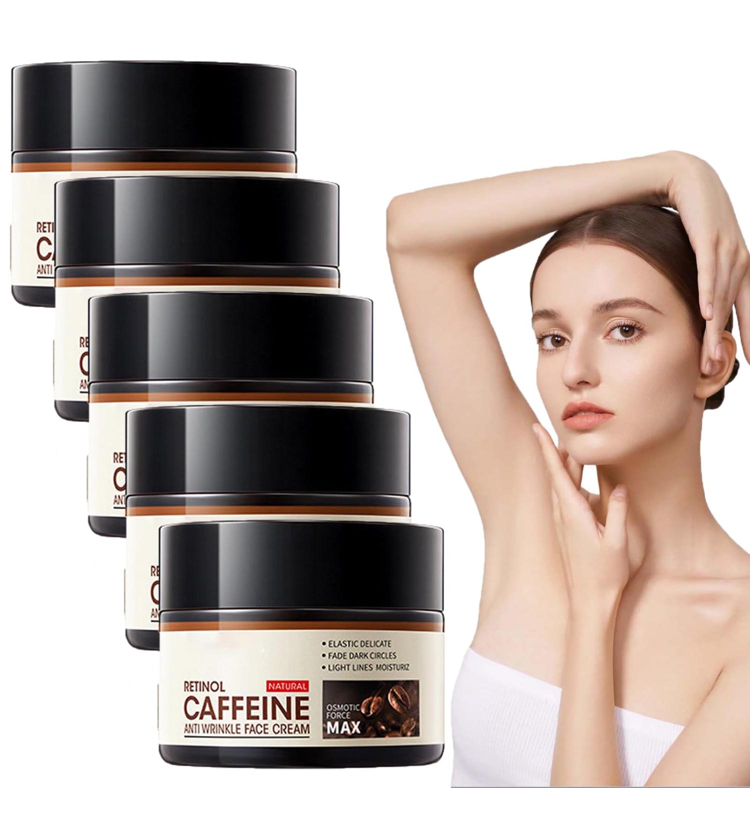 Buy Sadoer Hydrating Retinol Caffeine Anti-Wrinkle Cream & Eye Cream for Dark Circles - 5PC Set - Best International Shipping - Buy Online on GoSupps.com