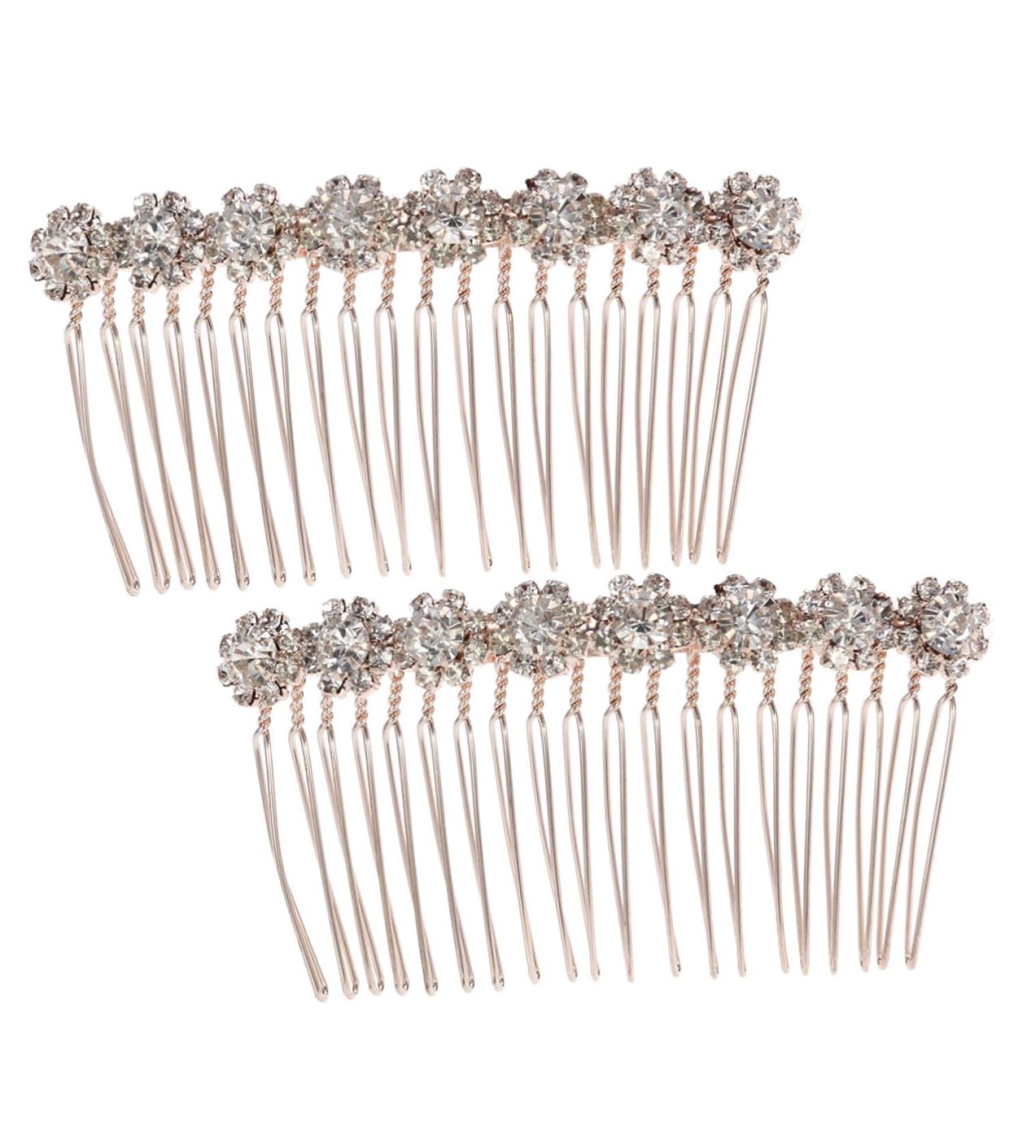DOITOOL Comb Hair Clip Hair Pin Hair Barrettes Rhinestone Bobby Pins Accessories Alloy Bride - Buy Online on GoSupps.com