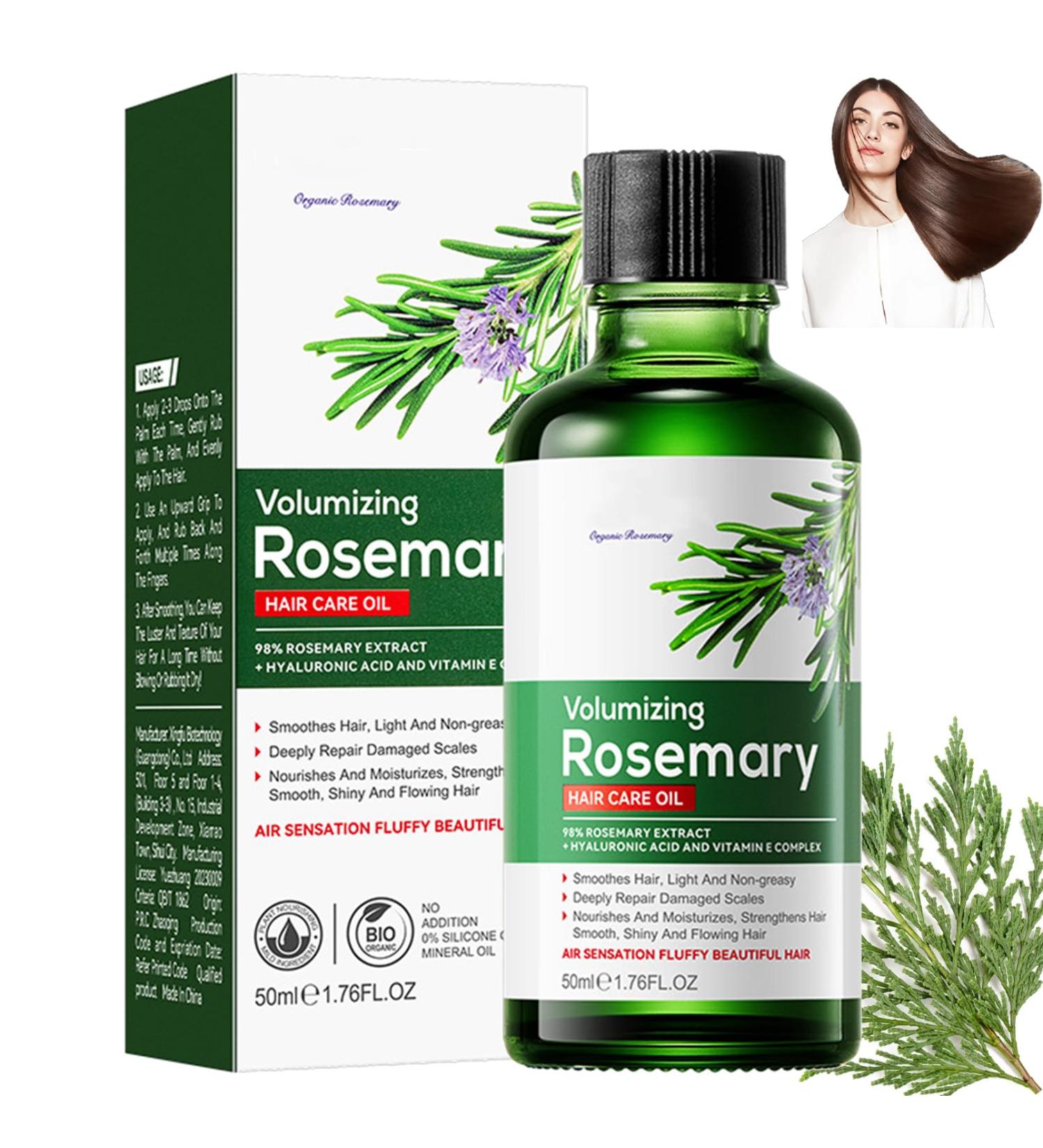 Rosemary Hair Care Oil Rosemary Oil for Hair Growth Nourishing Hair Care Essential Oil Strength Smooth Repairing Dryness and Damage Hair Care Oil for Hair Loss Women Men - 50ml - Buy Online on GoSupps.com