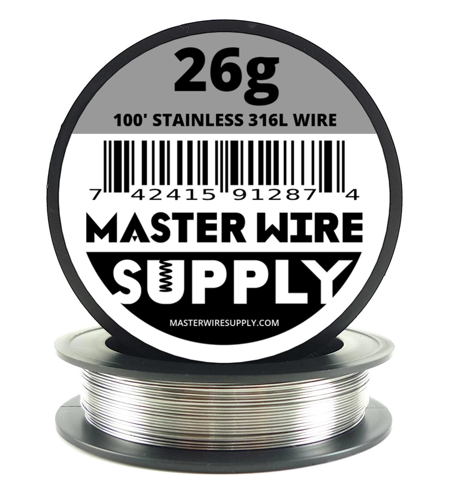 Stainless Steel 316L - 100' - 26 Gauge Wire