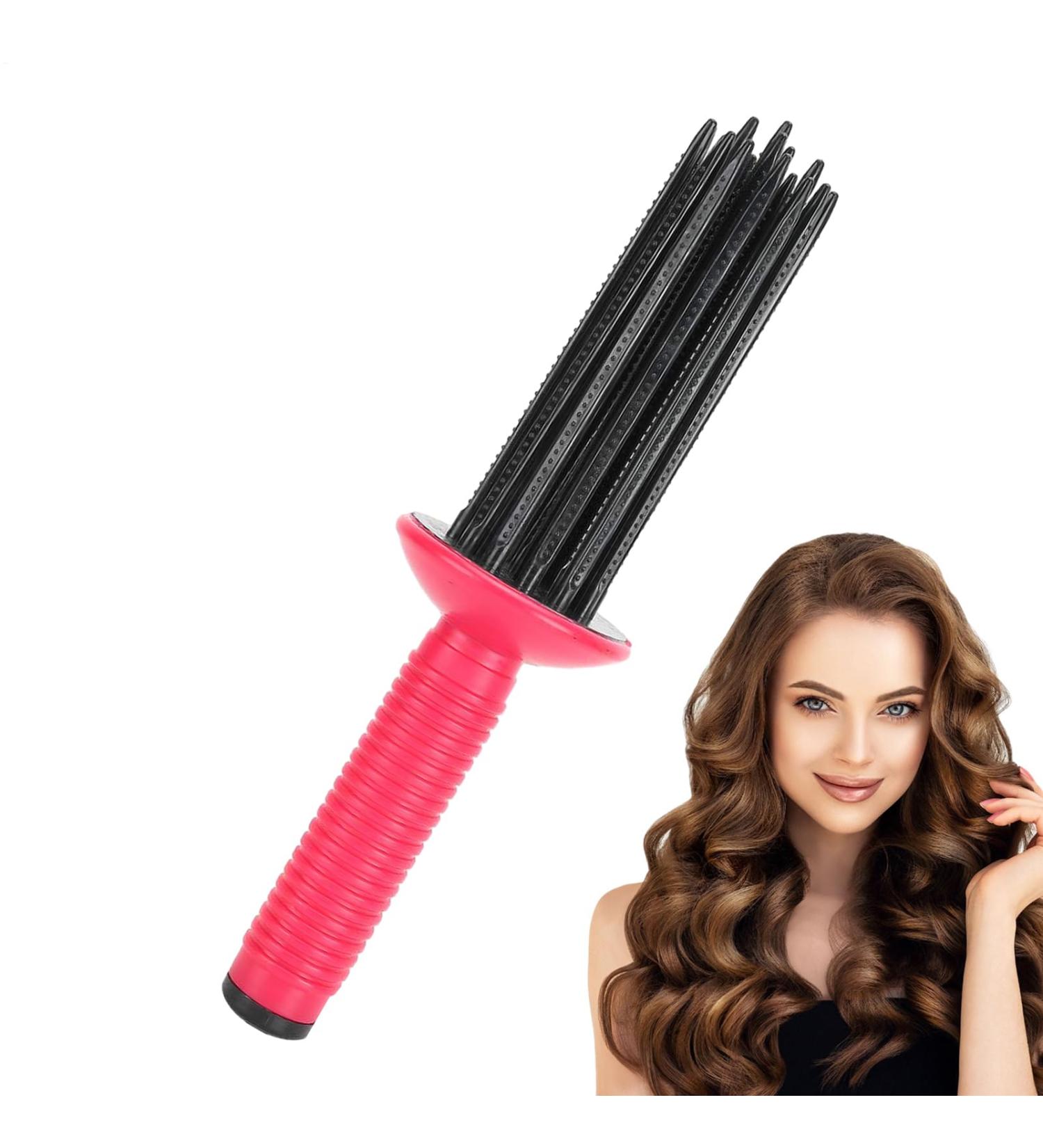 Ziennhu Hot Air Curler Nonslip Ergonomic Hair Styling Curl Curling Brush For Women 2in1 Hot Air Comb For Curling & Volumization Perfect for Home Travel Events Dating Stage Use - Buy Online on GoSupps.com