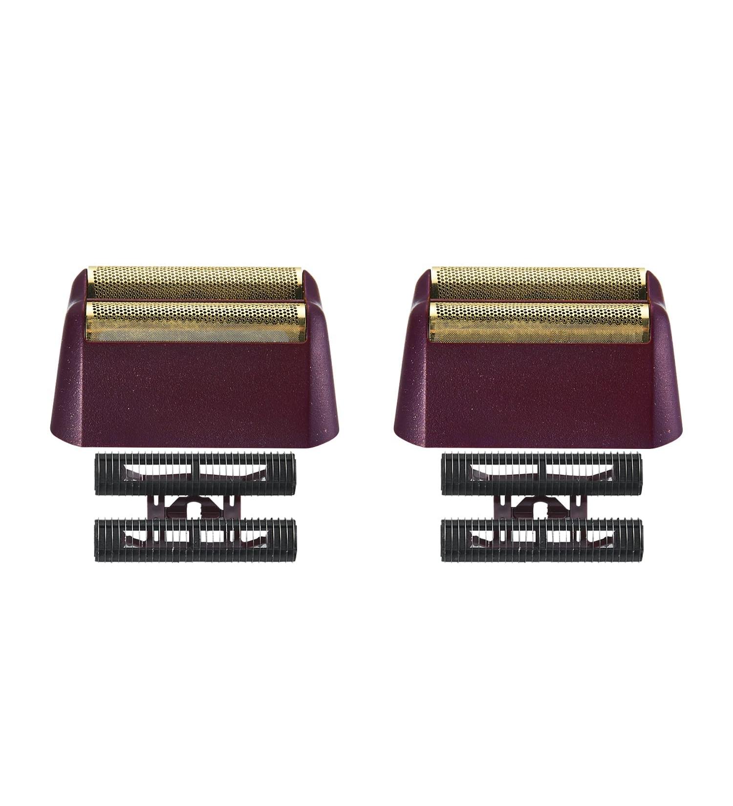 Professional 5-Star Final Razor Replacement Foil & Cutting Beam - Compatible with 7031-100 & 7043-100 - Super Close Shaving Heads (2PC Red+Gold) - International Shipping Available - Buy Online on GoSupps.com